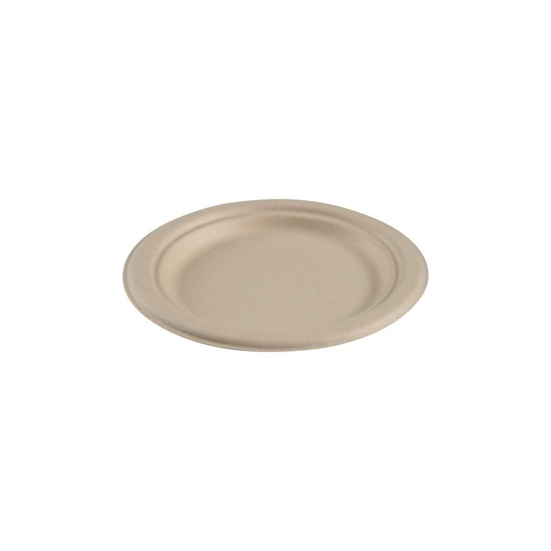 ABENA Tallrik Miljö Bagasse 18cm 50/fp | Kök och servering - Engångsartiklar - Tallrikar - Papper | Kontorsexperten