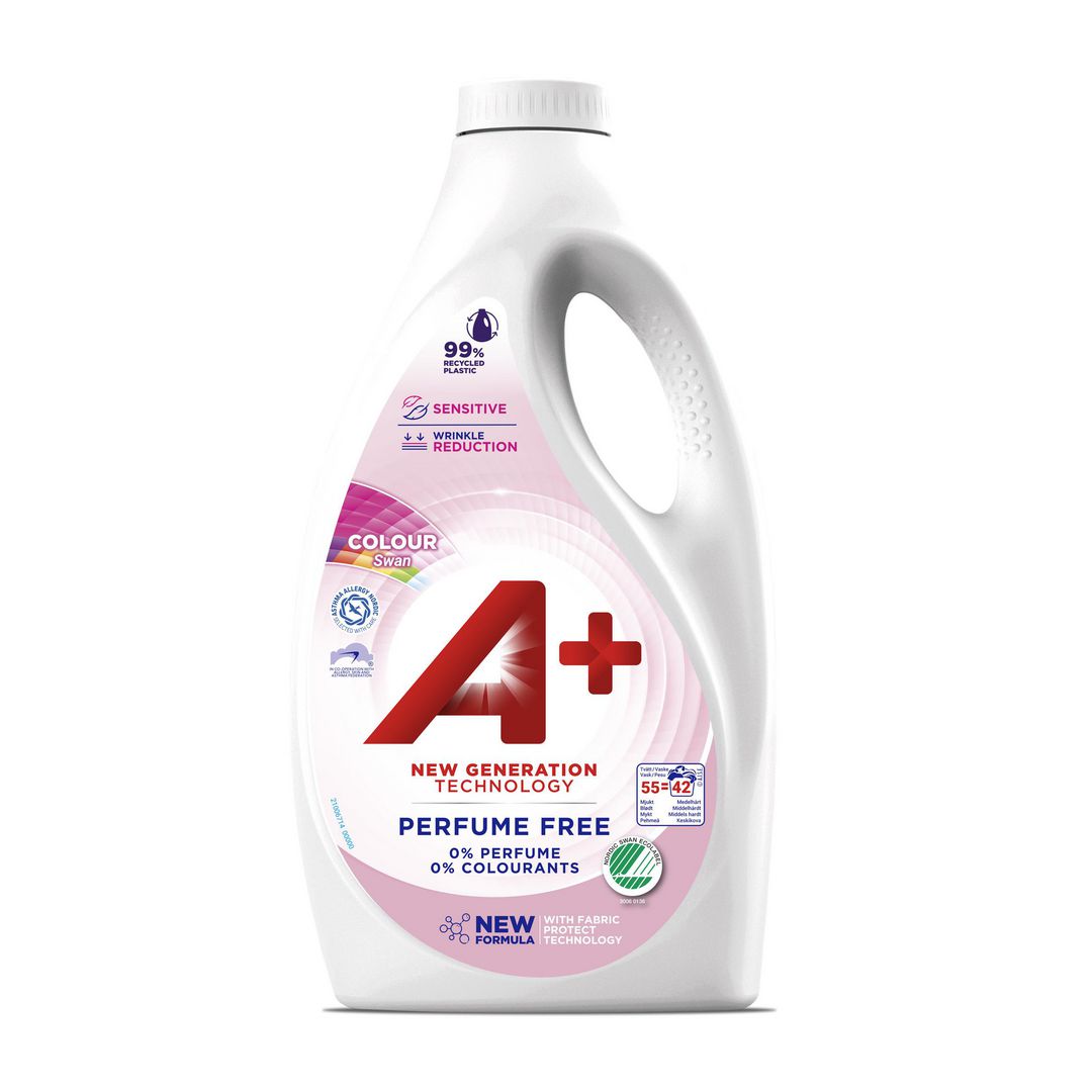 A+ Tvättmedel Sensitive Color, flytande, 2,2L | Städ och hygien - Tvättmedel och klädvård - Tvättmedel | Kontorsexperten