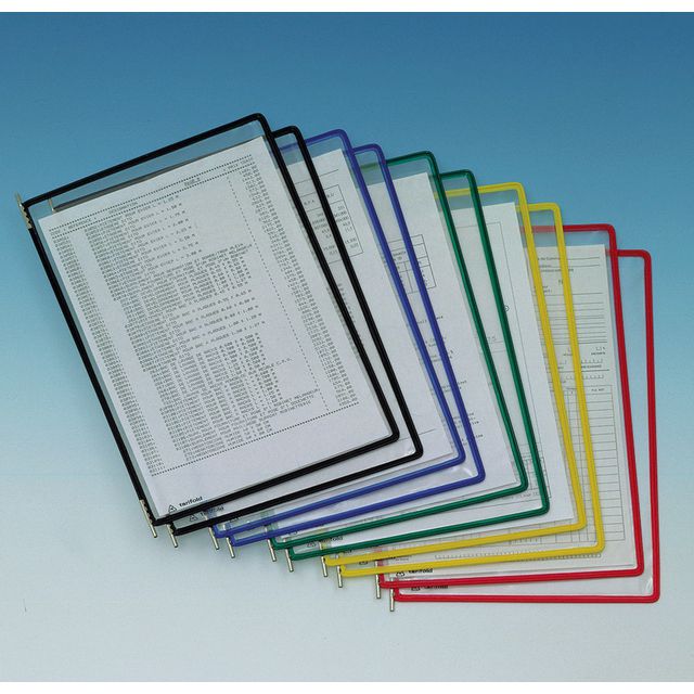 TARIFOLD Panel A4 sorterade färger 10/fp | Kontorsmaterial - Till skrivbordet - Bordsställ och panelsystem | Kontorsexperten