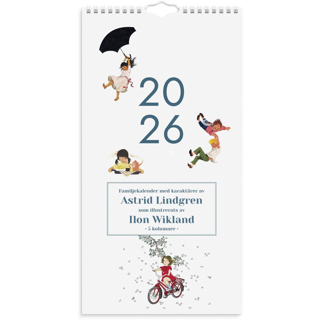Burde Familjekalender Ilon Wikland 2026 | Almanackor och kalendrar - Väggkalendrar - Familjekalendrar | Kontorsexperten