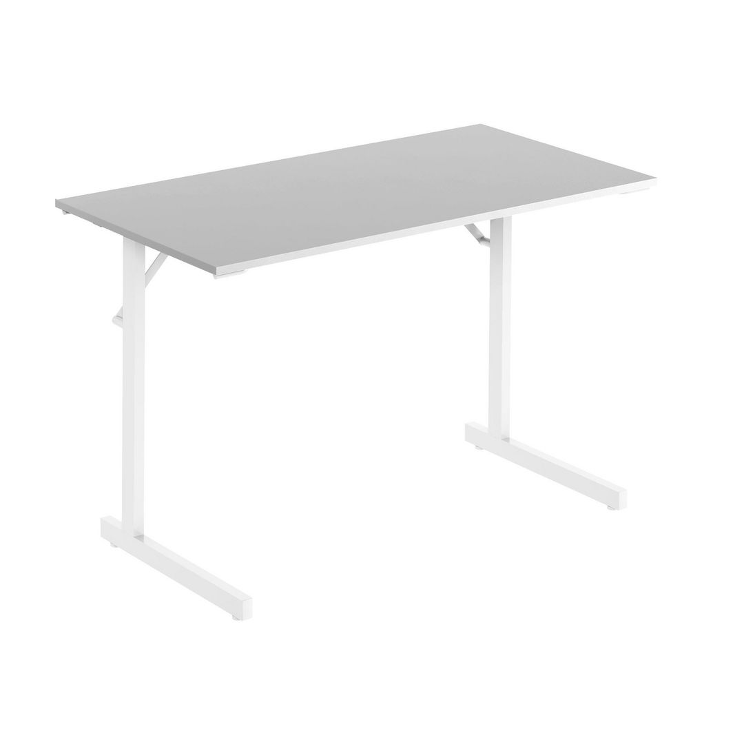 DENORD DESIGN Fällbord 1200x500x715x18 grå/vit | Kontorsmöbler och inredning - Bord och hurtsar - Fällbord | Kontorsexperten