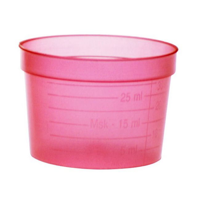 Medicinbägare 30ml Röd 50/fp | Sjukvård och omsorg - Diagnos och behandling - Medicinering | Kontorsexperten