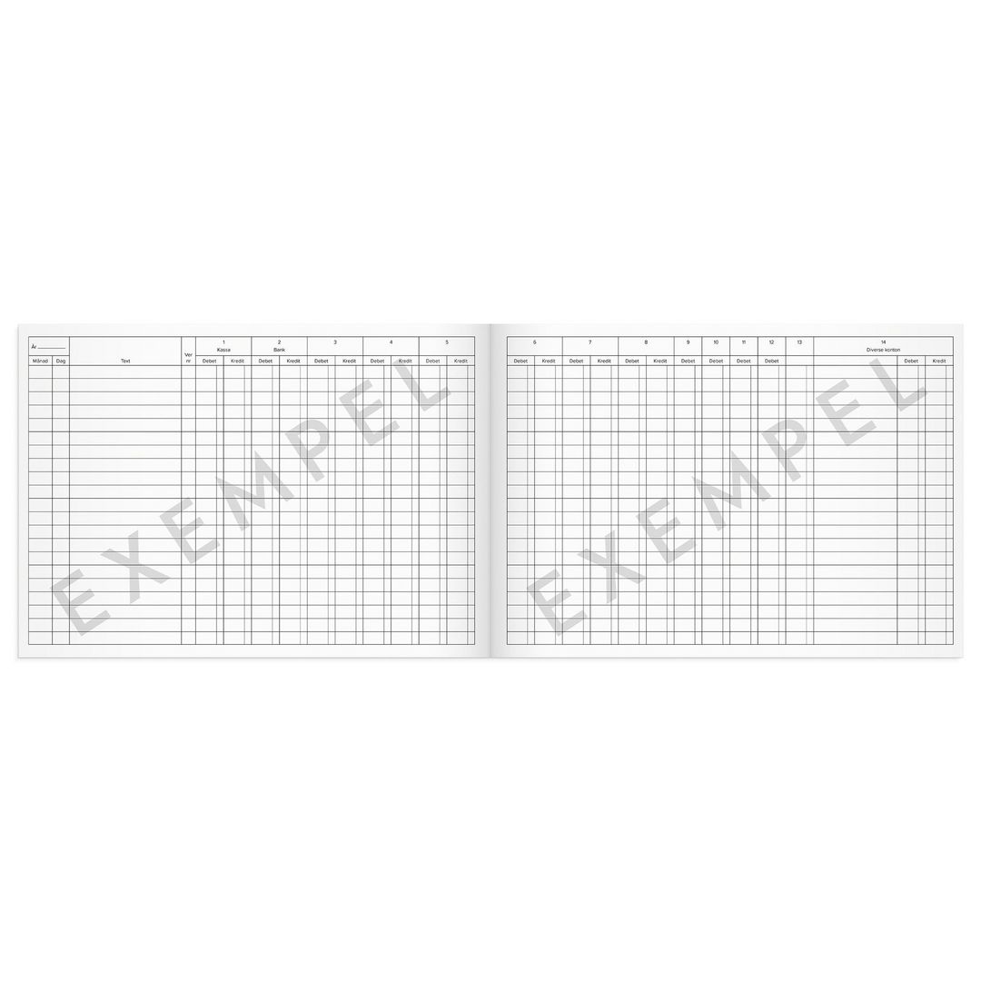 BURDE Kassabok A4L | Kontorsmaterial - Blanketter och bokföring - Blanketter | Kontorsexperten