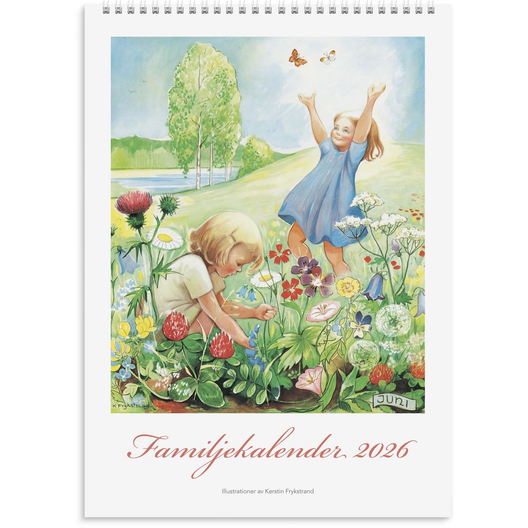 Burde Familjekalender Kerstin Frykstrand 2026 | Almanackor och kalendrar - Väggkalendrar - Familjekalendrar | Kontorsexperten