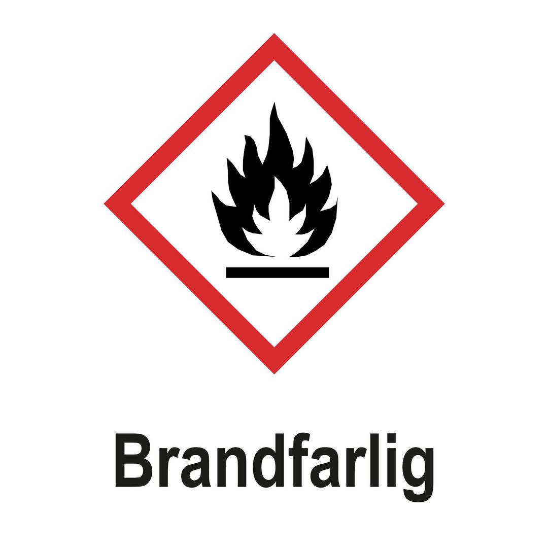 UNIGRAPHICS Skylt Brandfarlig A5 Plast | Skyddsutrustning - Säkerhetsmärkning och skyltar - Skyltar | Kontorsexperten