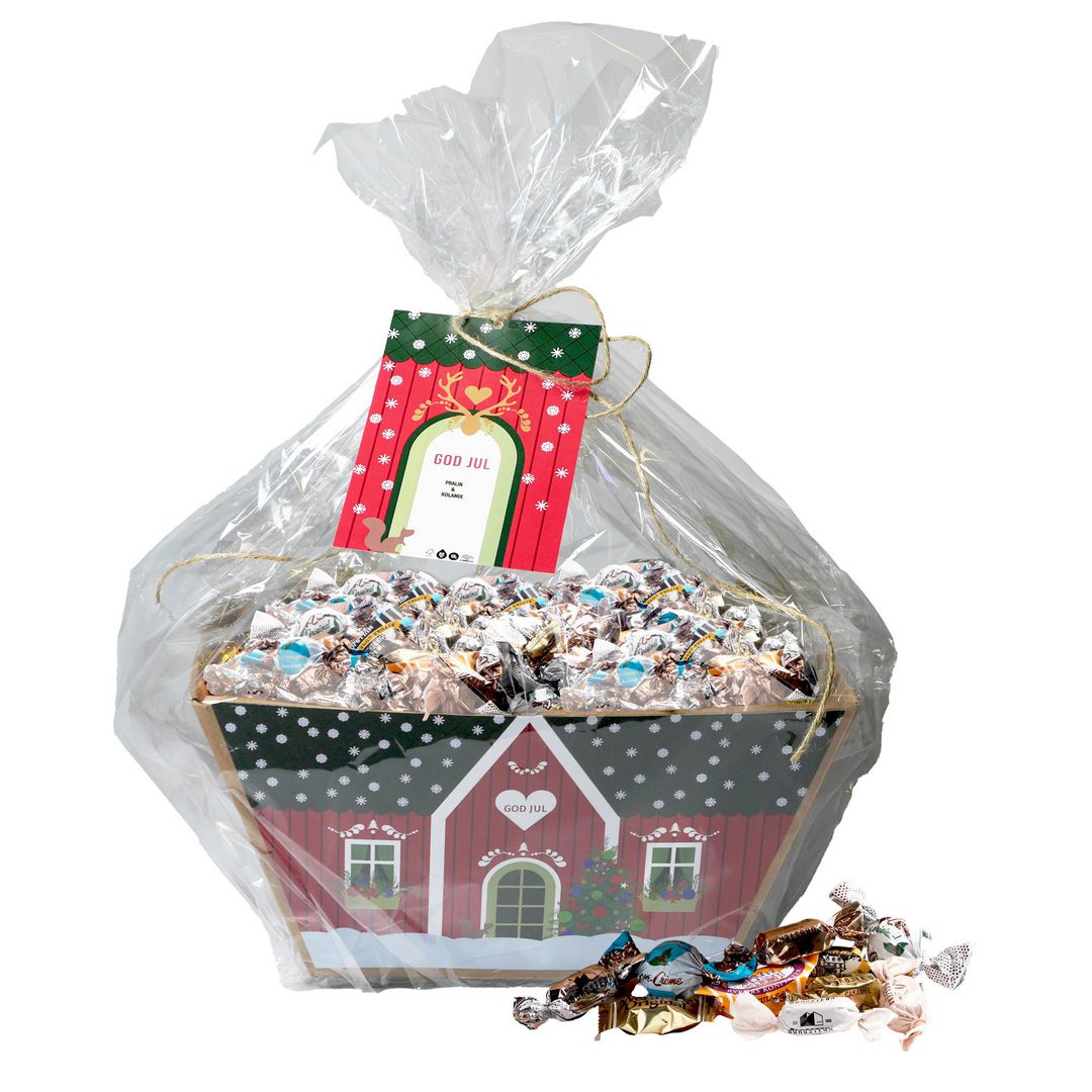 Godis Presentkorg Pralin & Kolamix 5kg | Kök och servering - Ätbart - Godis och choklad | Kontorsexperten