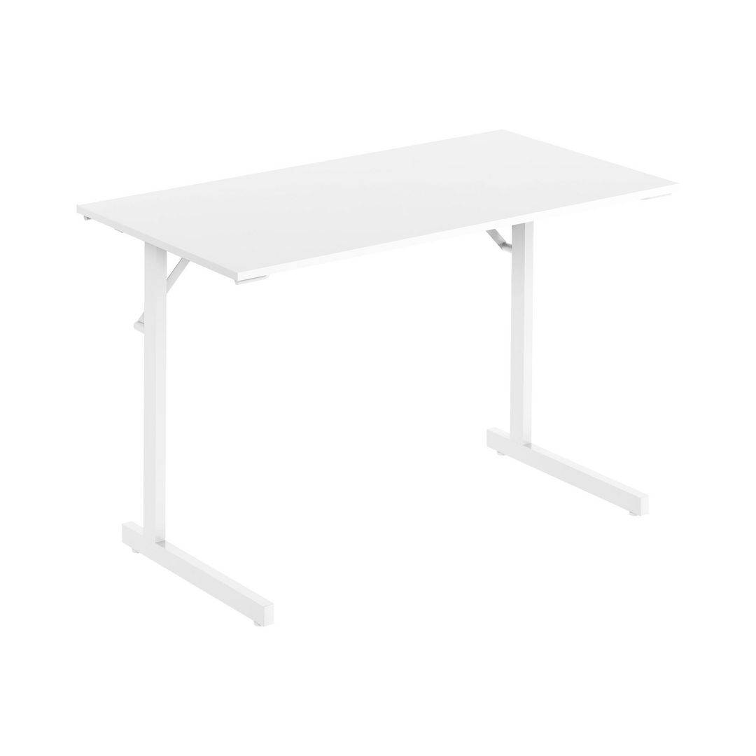 deNord Design Fällbord 1200x500x715x18 vit/vit | Kontorsmöbler och inredning - Bord och hurtsar - Fällbord | Kontorsexperten