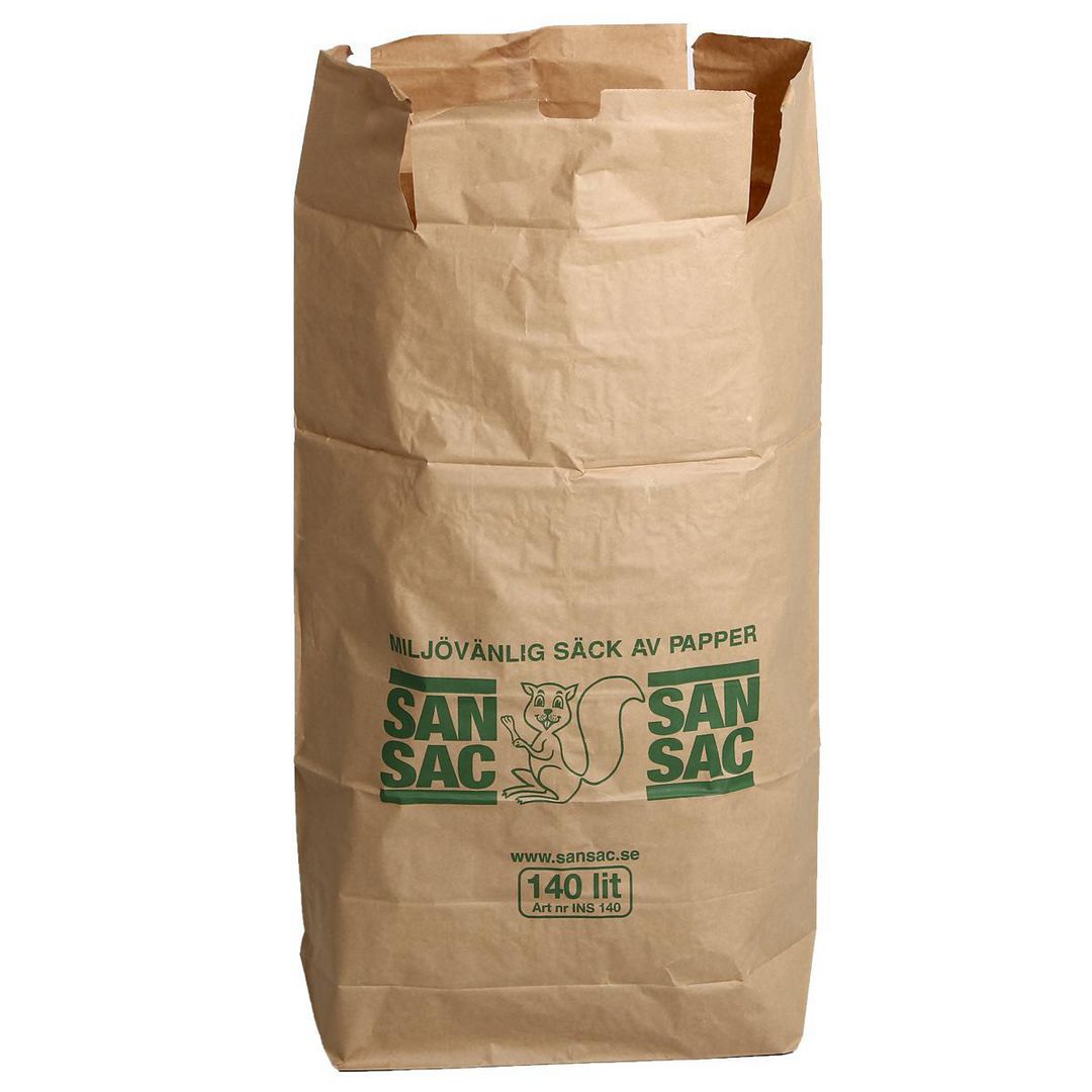 SAN SAC Matavfallspåse papper 140L 20/fp | Städ och hygien - Påsar och säckar - Matavfallspåsar | Kontorsexperten