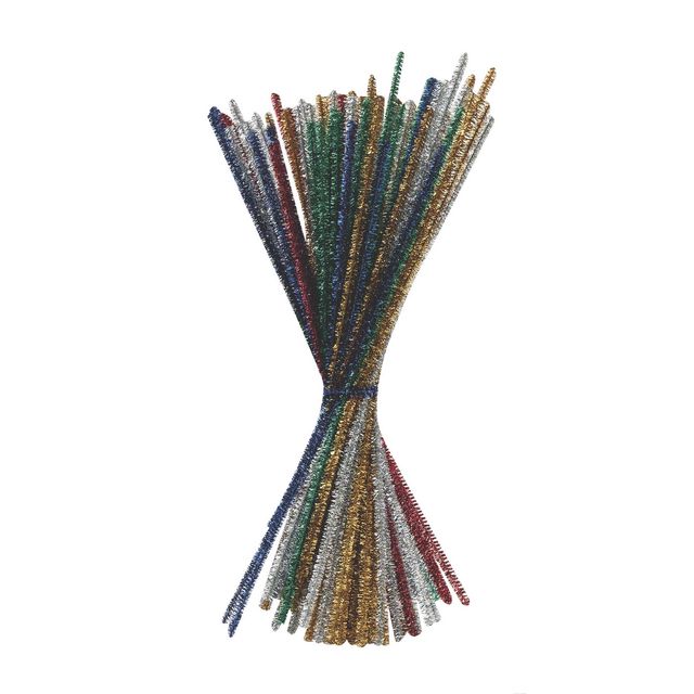 PLAYBOX Piprensare glitter 30cm mix 90/fp | Skola och förskola - Hobbymaterial - Piprensare | Kontorsexperten