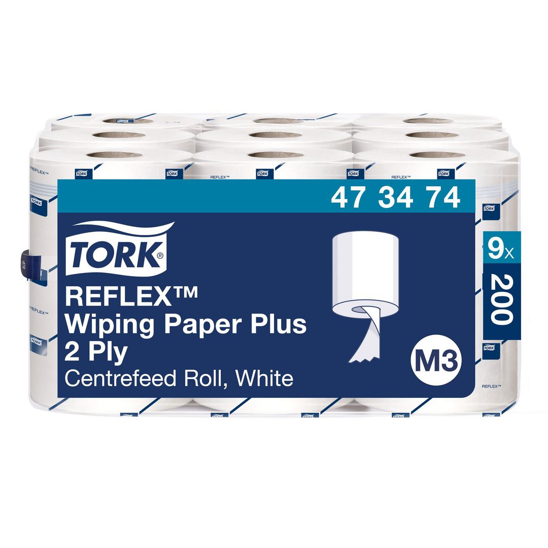 TORK Torkrulle Reflex Plus Mini M3 9/fp | Städ och hygien - Toalettpapper och torkpapper - Torkrullar | Kontorsexperten