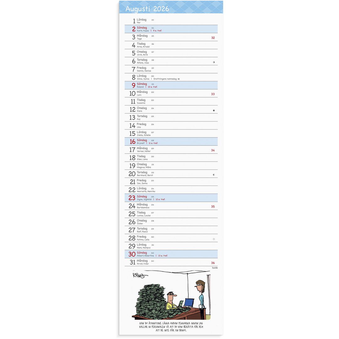Burde Stor Bordskalender Humor 2026 | Almanackor och kalendrar - Bordskalendrar och skrivunderlägg - Bordskalendrar | Kontorsexperten
