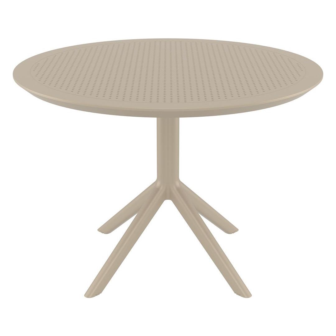 Bord SIESTA Sky runt 105cm taupe | Kontorsmöbler och inredning - Utemöbler - Bord | Kontorsexperten