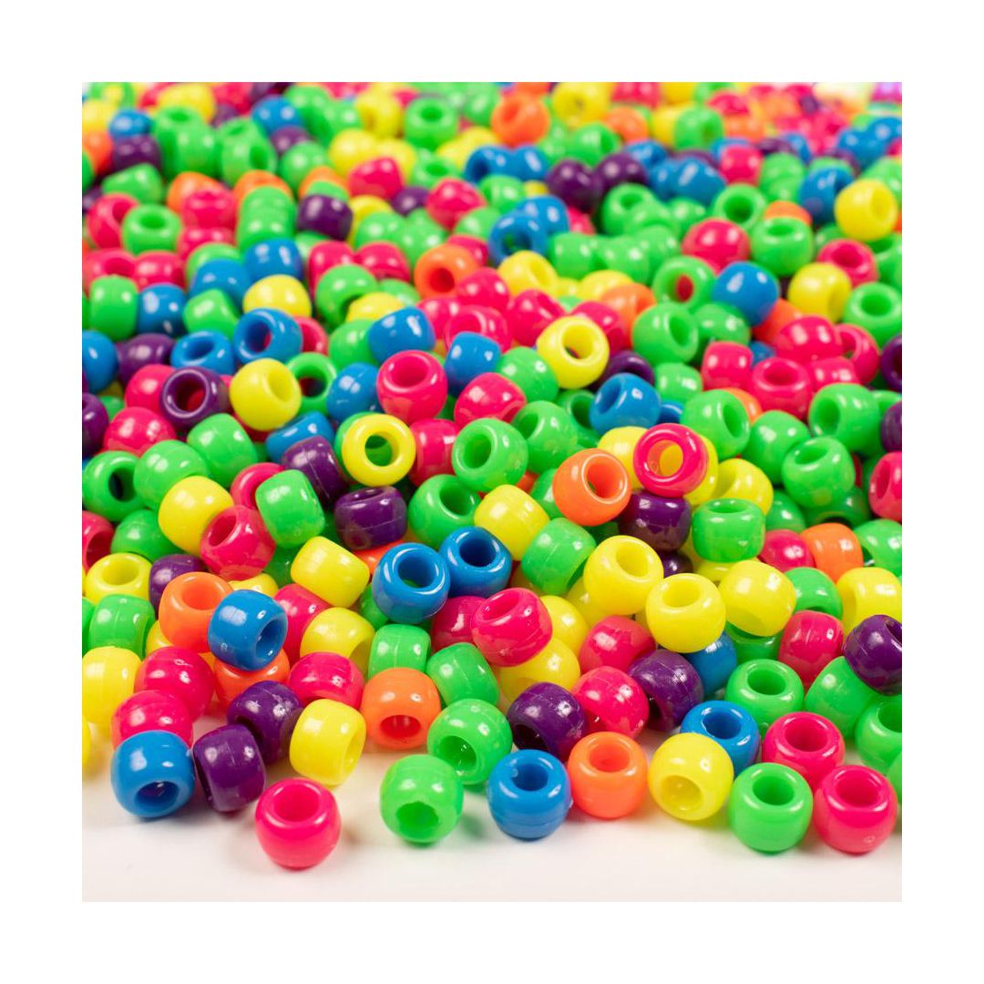 PLAYBOX Kongopärlor neon 1000/fp | Skola och förskola - Hobbymaterial - Pärlor | Kontorsexperten