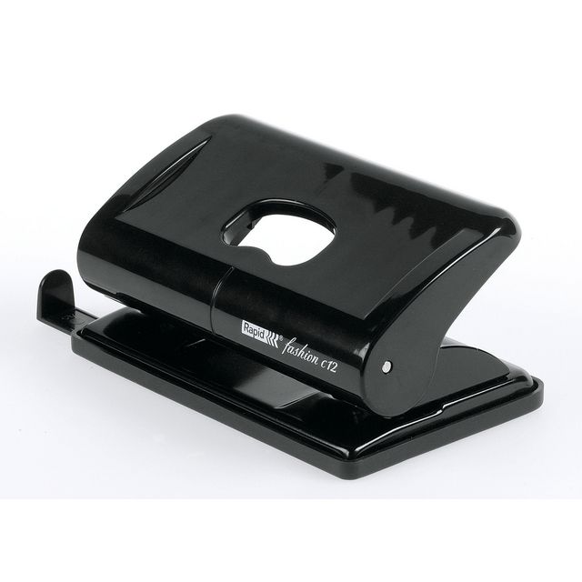 RAPID Hålslag FC12 svart | Kontorsmaterial - Till skrivbordet - Hålslag | Kontorsexperten