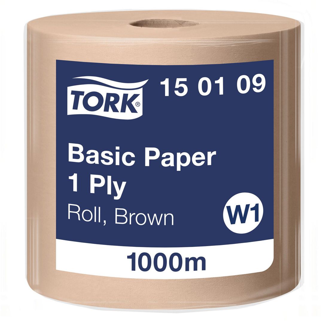 TORK Industritorkrulle Universal W1 1-lag brun | Städ och hygien - Toalettpapper och torkpapper - Industritork | Kontorsexperten