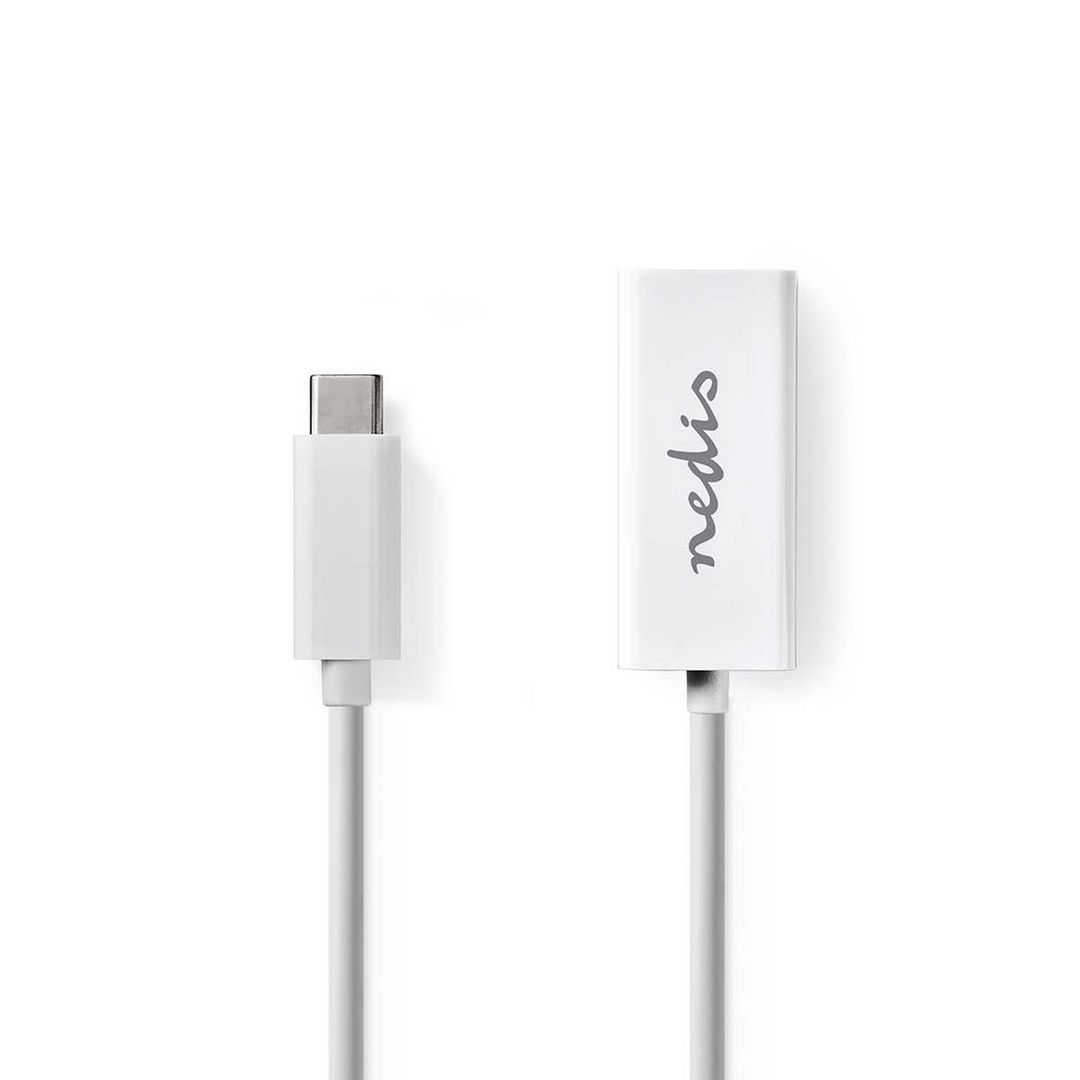 NEDIS Adapter USB-C Ha - RJ45 Ho 0,15m | Datorprodukter - Kablar och adaptrar - Adaptrar - Övriga | Kontorsexperten
