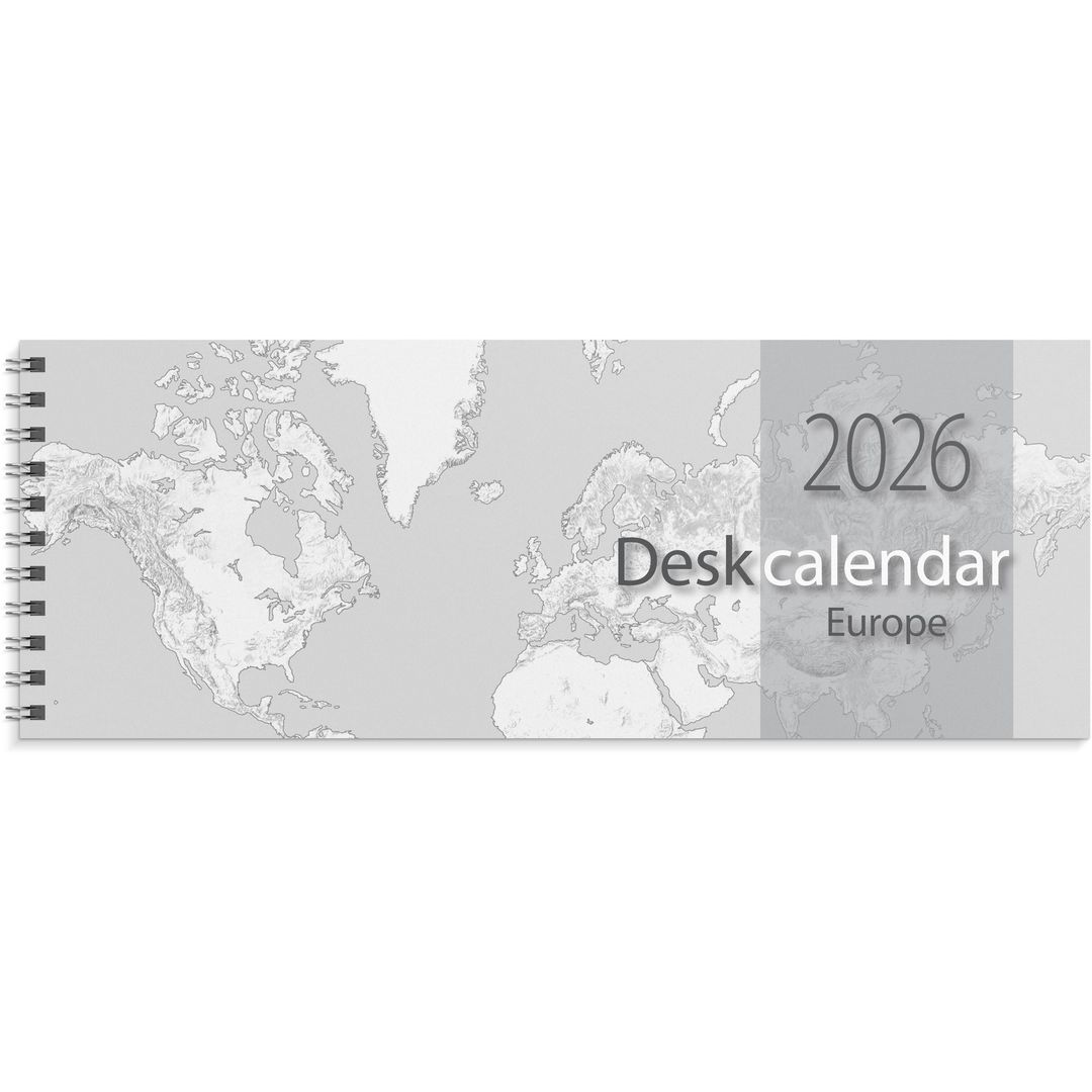 Burde Desk calendar Europe 2026 | Almanackor och kalendrar - Bordskalendrar och skrivunderlägg - Bordskalendrar | Kontorsexperten