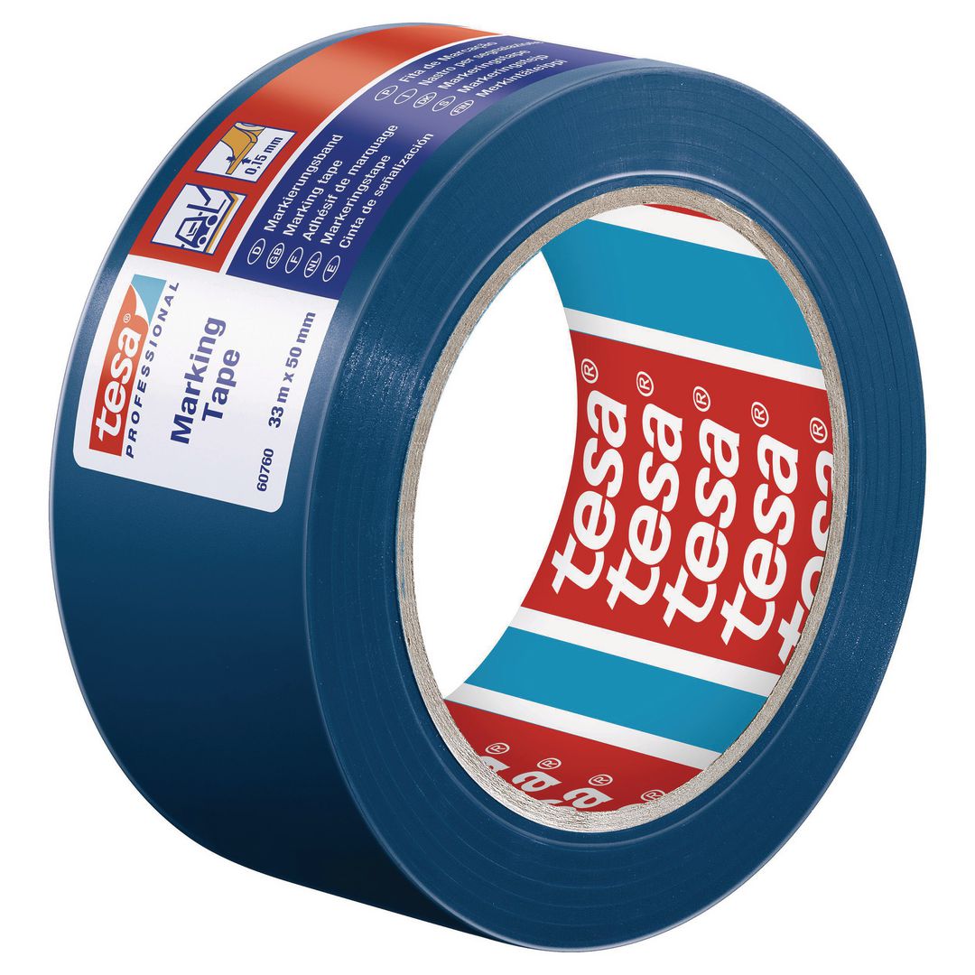 TESA Markeringstejp Professional 50mmx33m blå | Skyddsutrustning - Säkerhetsmärkning och skyltar - Tejper och symboler | Kontorsexperten
