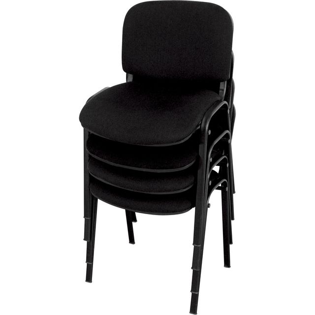 Stol Barcelona, sitthöjd 47 cm, Svart 4/fp | Kontorsmöbler och inredning - Stolar och sittmöbler - Konferensstolar | Kontorsexperten