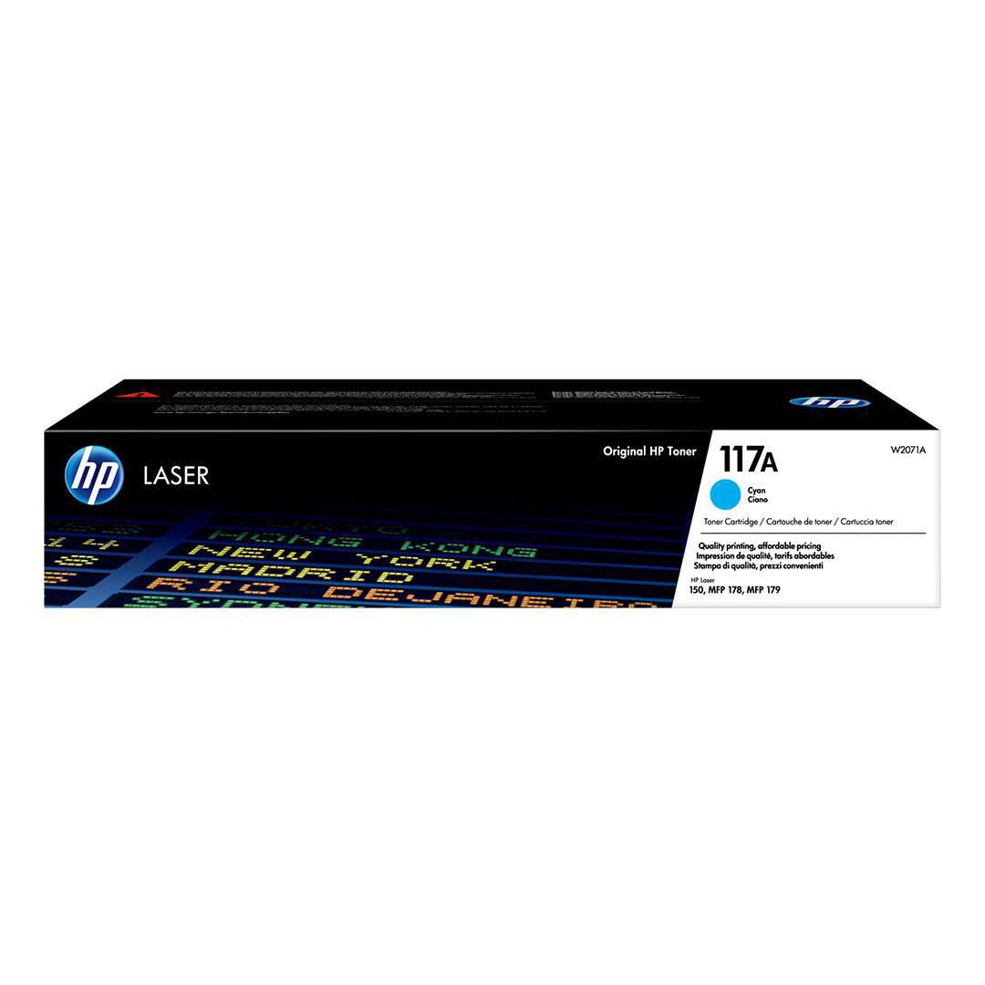 HP Toner W2071A 117A 0,7K Cyan | Toner och bläck - Tonerkassetter - Toner HP | Kontorsexperten