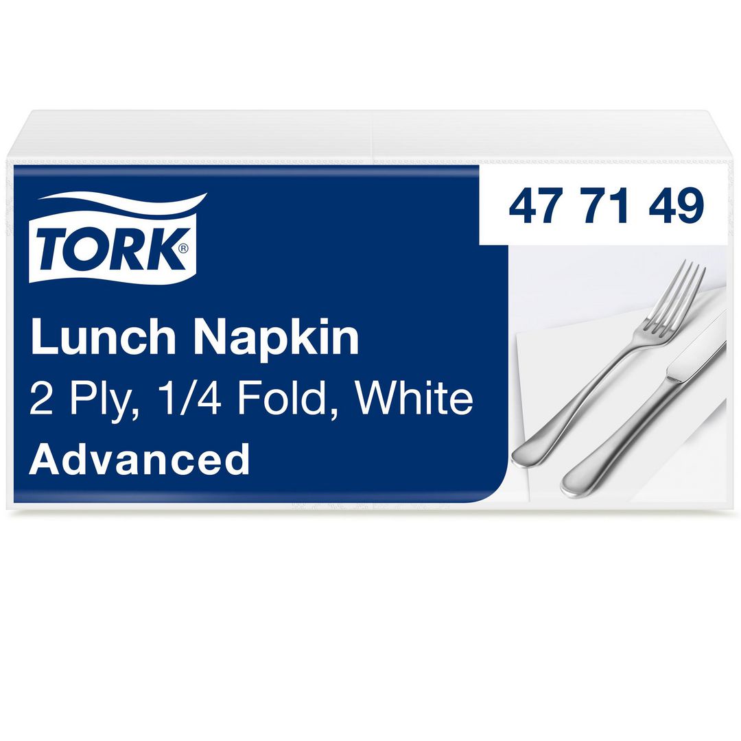 TORK Servett Advanced 2-lag 33x33cm vit 200/fp | Kök och servering - Servetter och dukar - Servett - 2-lagers | Kontorsexperten