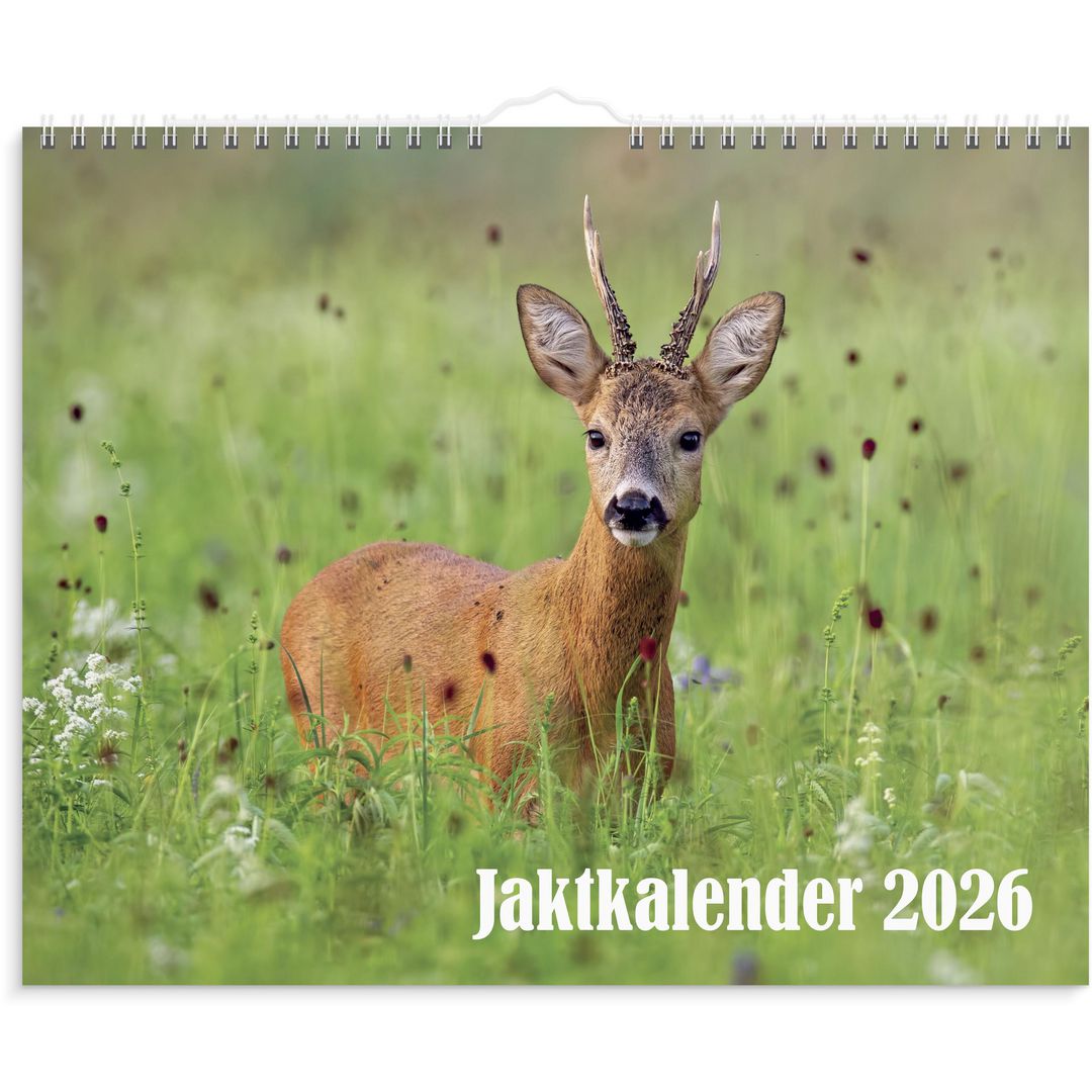 Burde Väggkalender Jaktkalender 2026 | Almanackor och kalendrar - Väggkalendrar - Bildkalendrar | Kontorsexperten