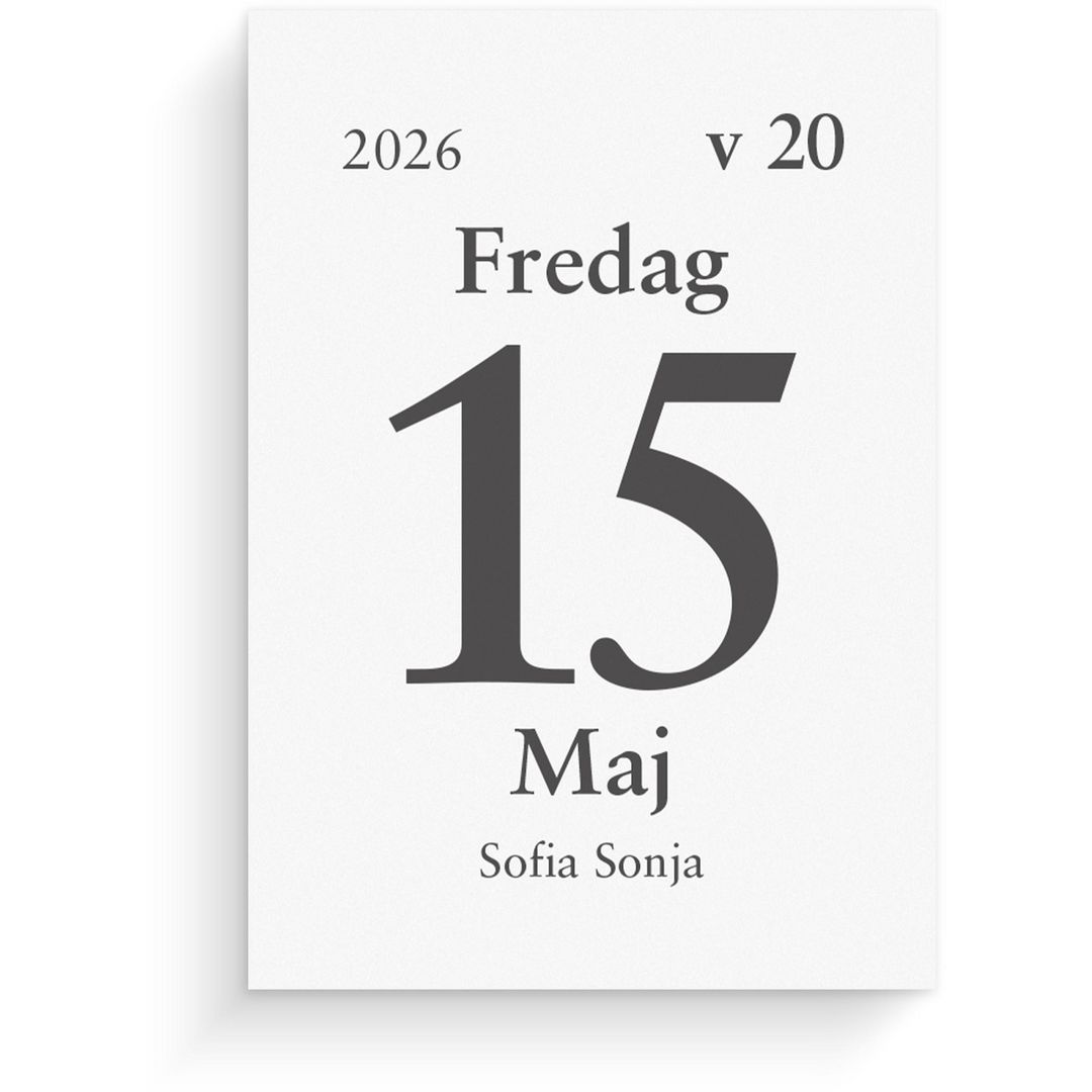 Burde Dagblock 2026 44x63mm | Almanackor och kalendrar - Väggkalendrar - Dagblock | Kontorsexperten