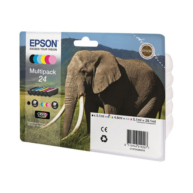 EPSON Bläckpatron C13T24284010 multipack | Toner och bläck - Bläckpatroner - Bläckpatroner Epson | Kontorsexperten