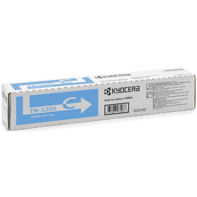 KYOCERA Toner, 5205C, cyan, 1T02R5CNL0 | Toner och bläck - Tonerkassetter - Toner Kyocera | Kontorsexperten