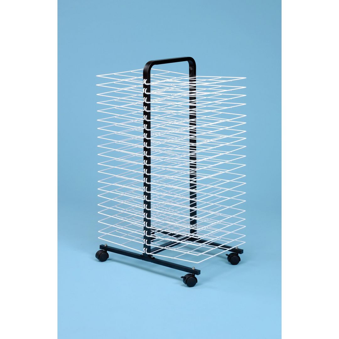 Torkställ på hjul | Skola och förskola - Bild och form - Torkhyllor och förvaring | Kontorsexperten