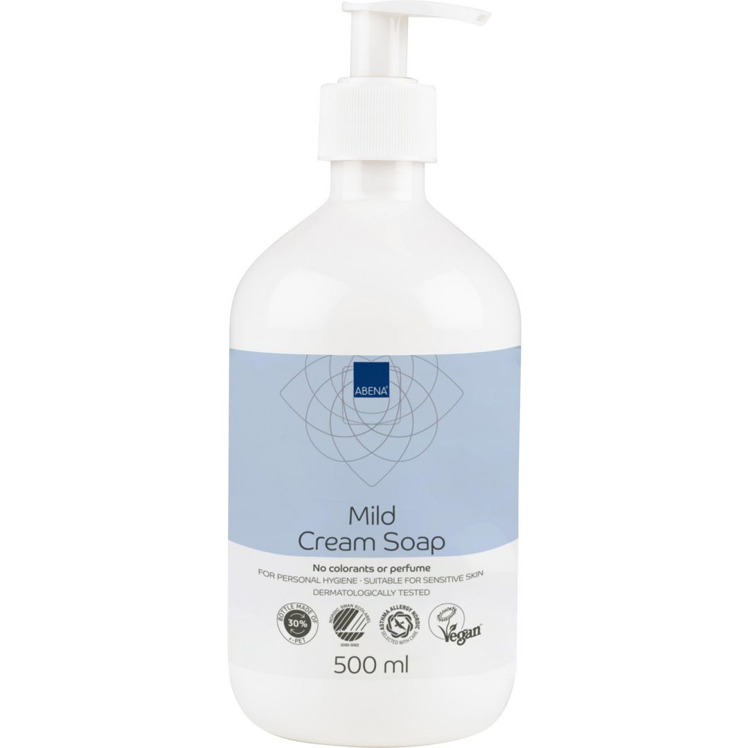 ABENA Tvål mild oparfymerad 500ml | Städ och hygien - Tvål och hygien - Tvål - Flytande | Kontorsexperten
