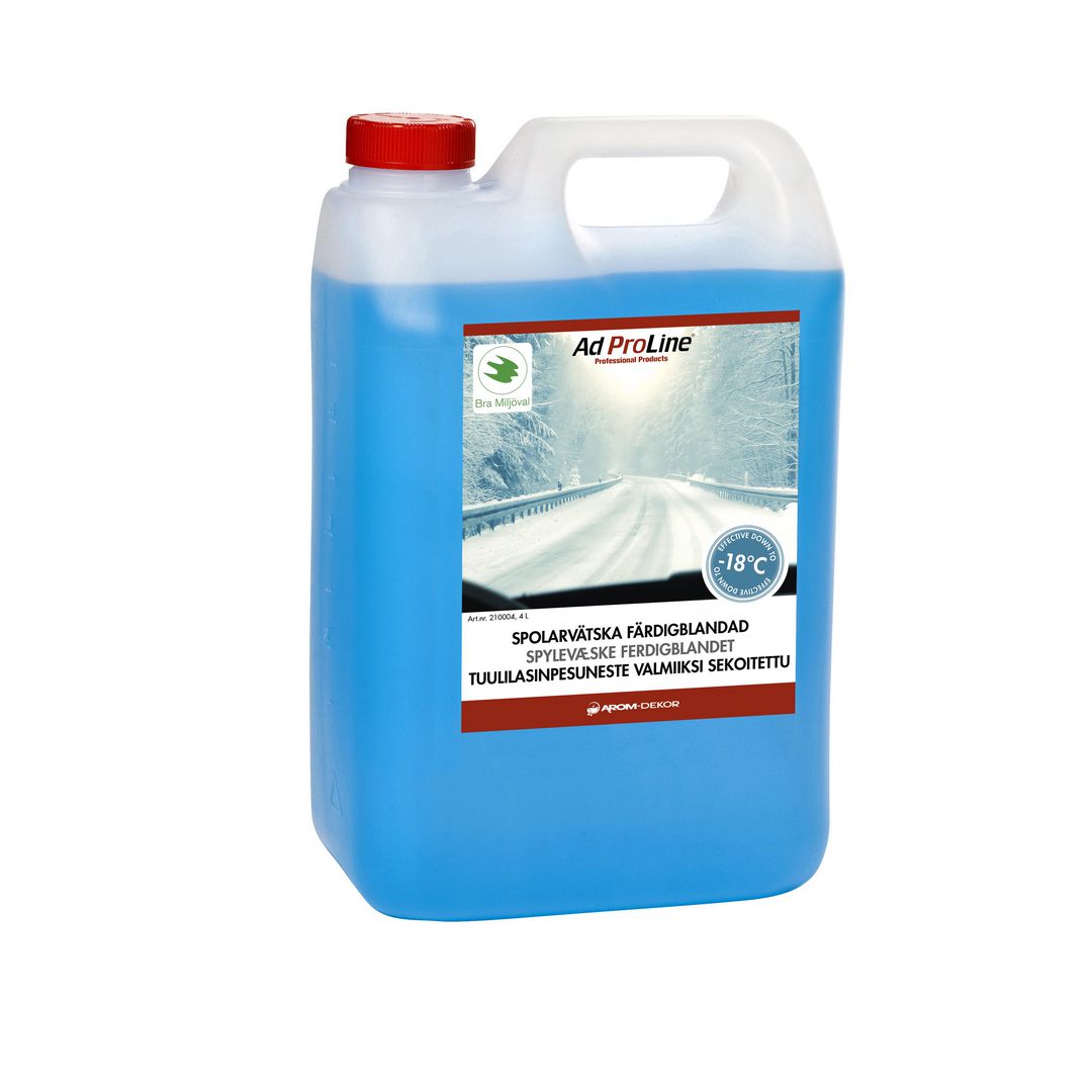 AdProLine Spolarvätska färdigblandad 4L | Städ och hygien - Städredskap - Utomhusredskap | Kontorsexperten