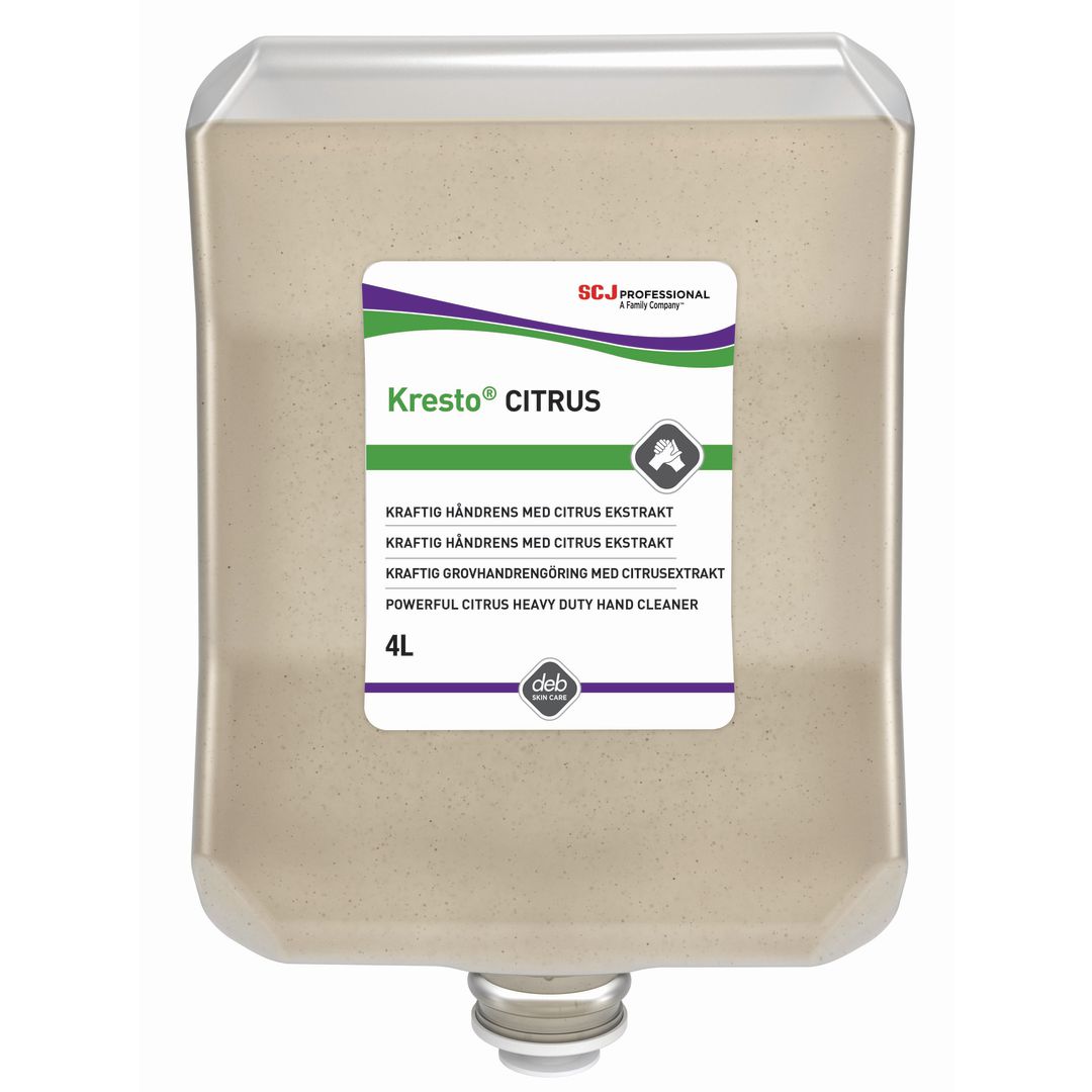 DEB Handrengöring Kresto Citrus 4L | Städ och hygien - Tvål och hygien - Hygiensystem - Deb | Kontorsexperten