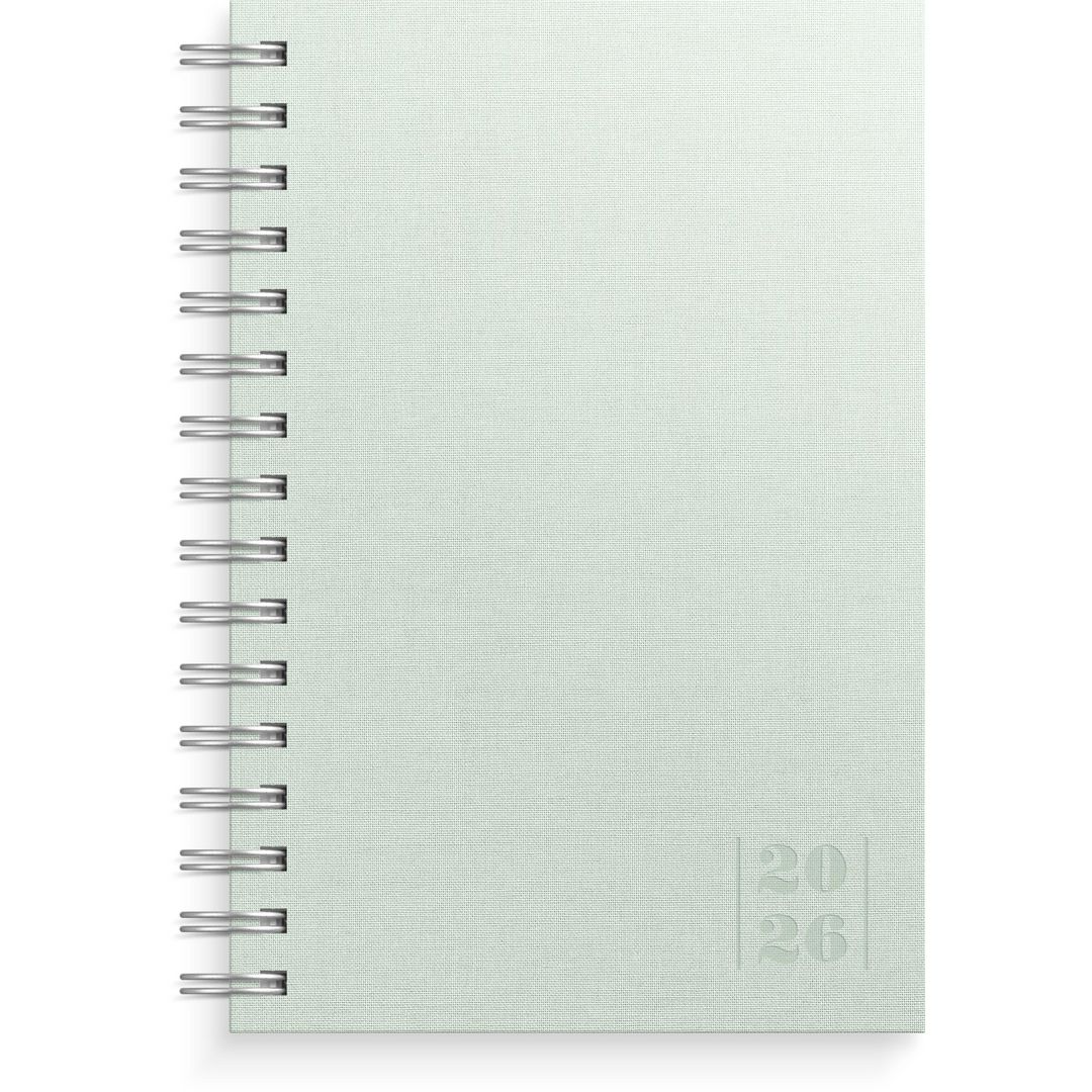 Burde Dagbok Textile 2026 grön | Almanackor och kalendrar - Dagböcker - Dagböcker | Kontorsexperten