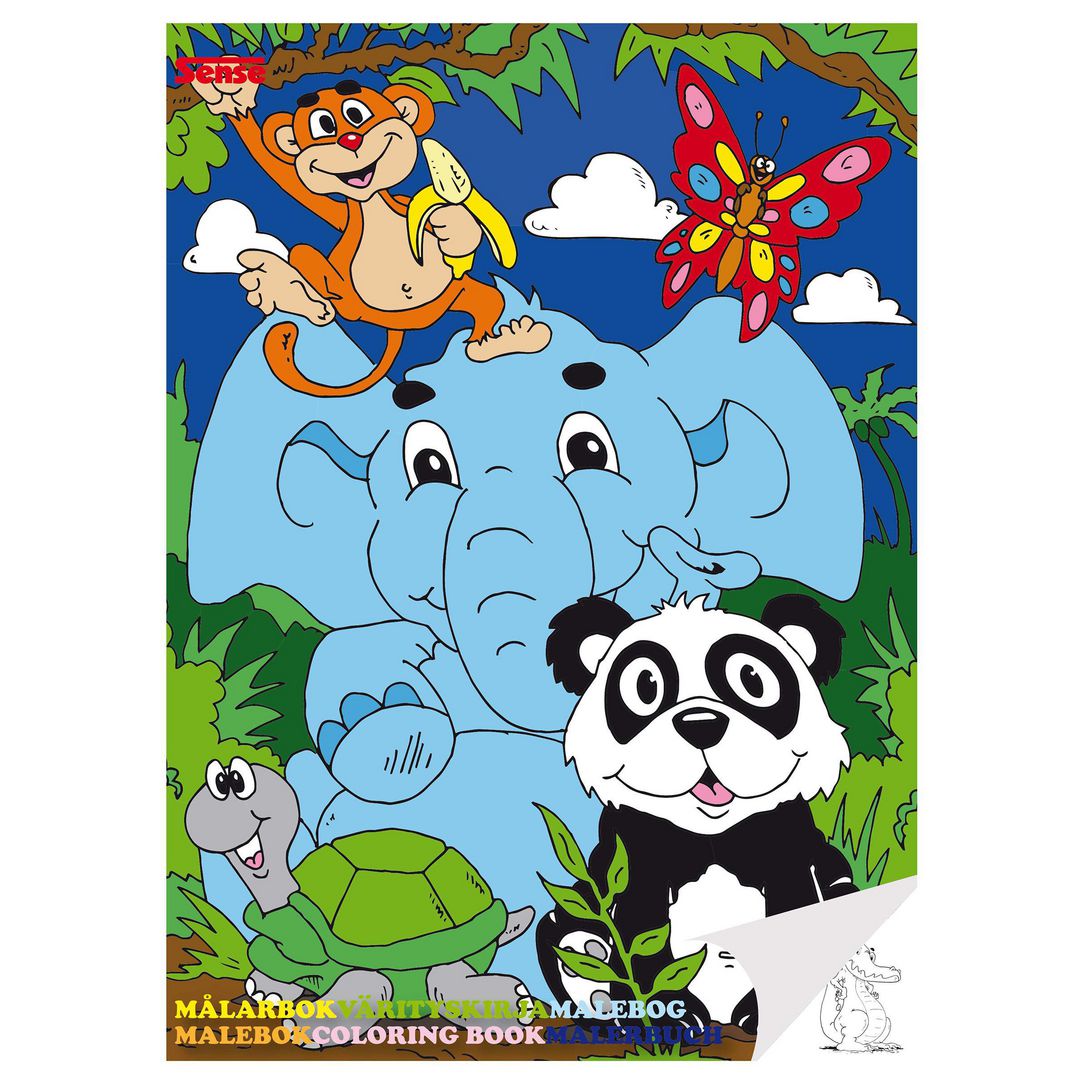 SENSE Målarbok Djur | Skola och förskola - Bild och form - Ritblock och målarböcker | Kontorsexperten