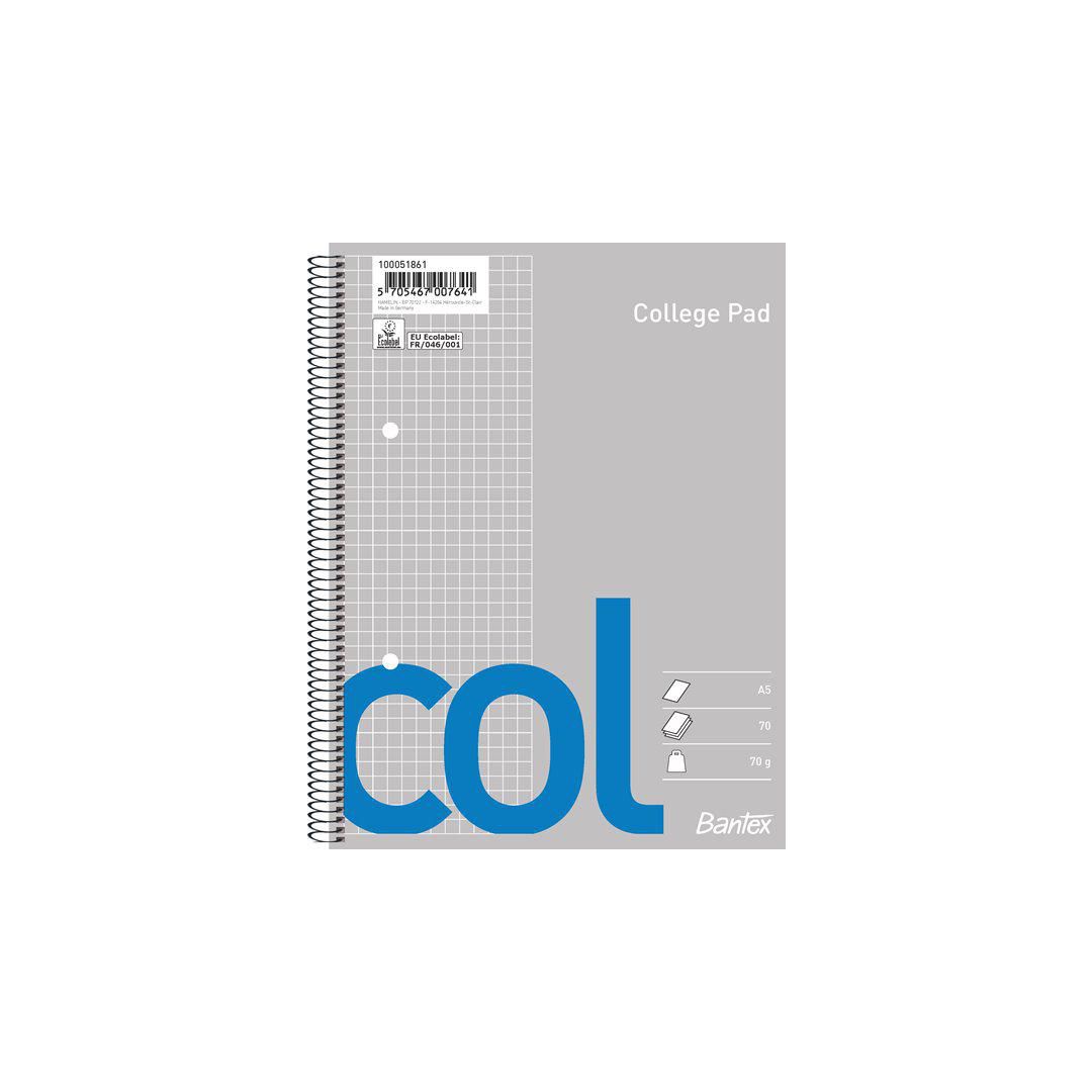 BANTEX Kollegieblock A5 rutat | Kontorsmaterial - Block och anteckningsböcker - Kollegieblock | Kontorsexperten