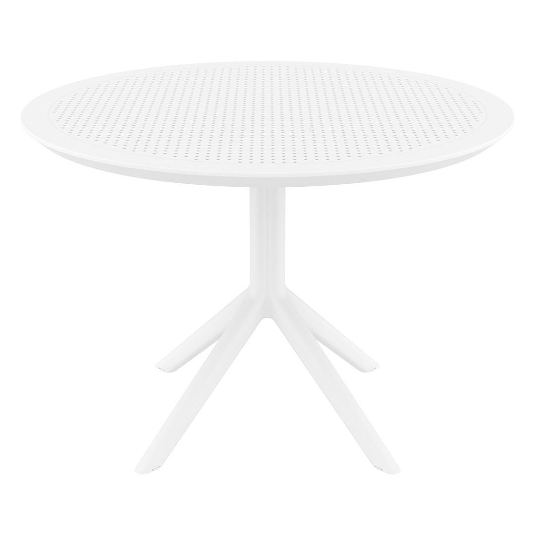 Bord SIESTA Sky runt 105cm vit | Kontorsmöbler och inredning - Utemöbler - Bord | Kontorsexperten