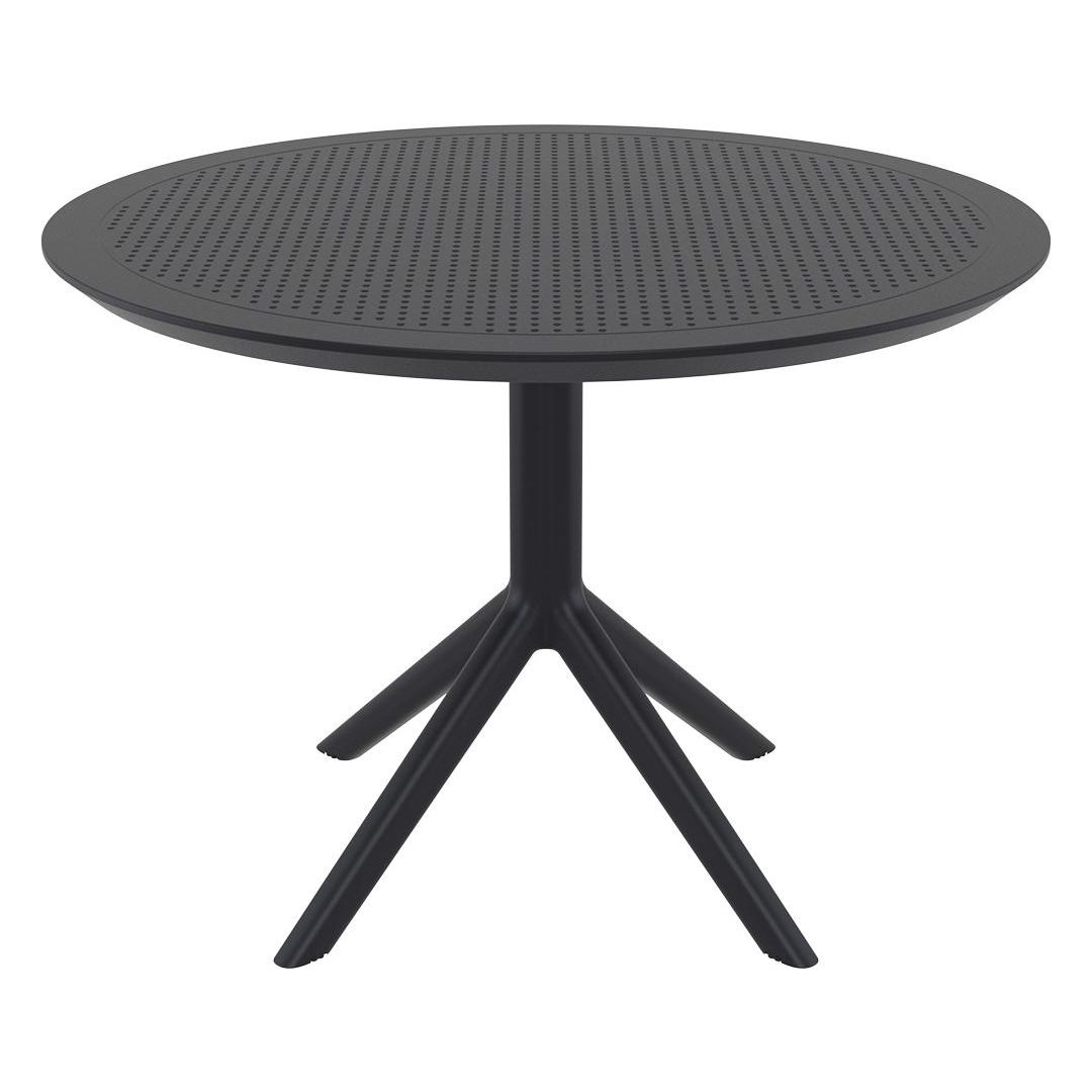 Bord SIESTA Sky runt 105cm svart | Kontorsmöbler och inredning - Utemöbler - Bord | Kontorsexperten