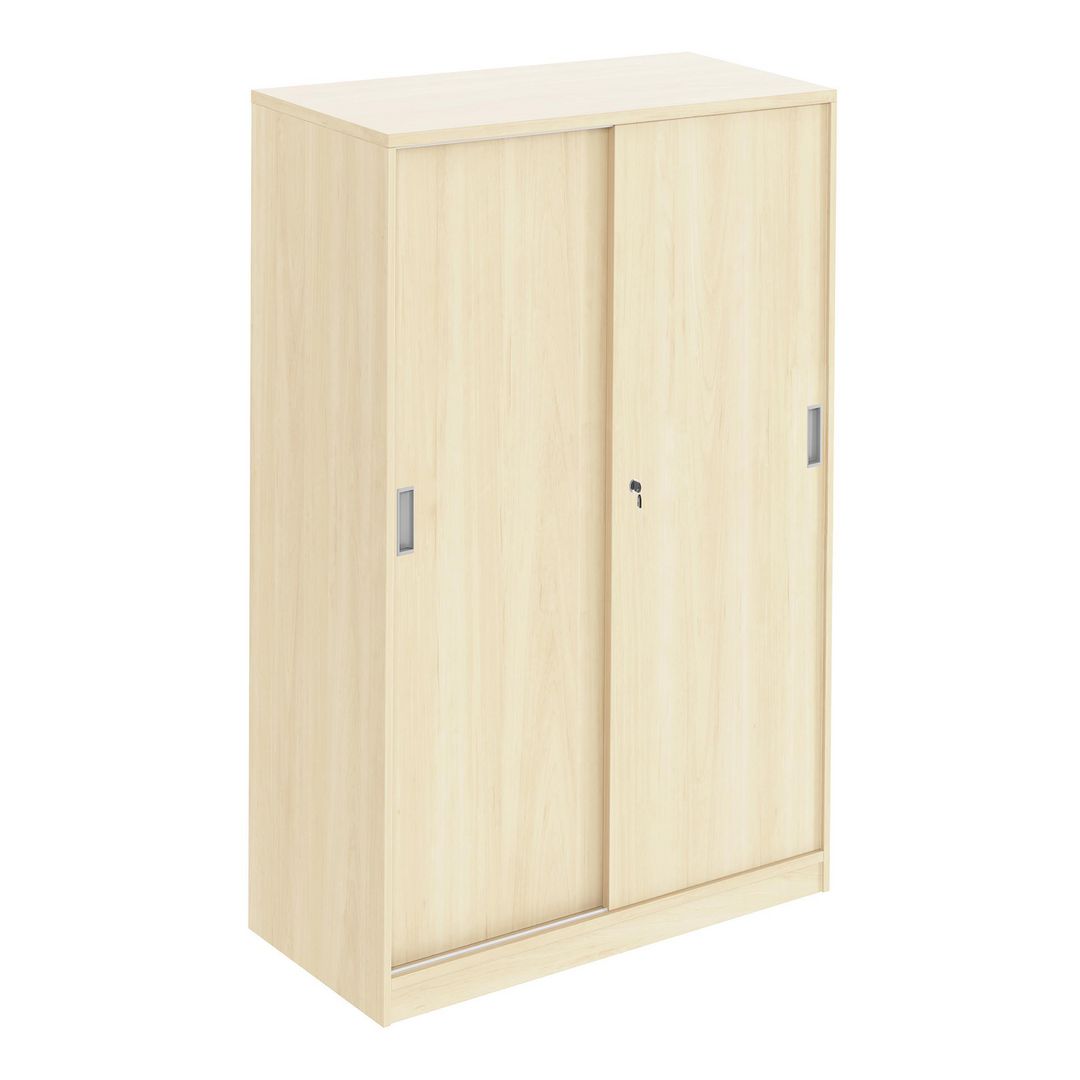 DENORD DESIGN Skjutdörrskåp 3xA4 800 mm björk | Kontorsmöbler och inredning - Skåp och hyllor - Skåp | Kontorsexperten