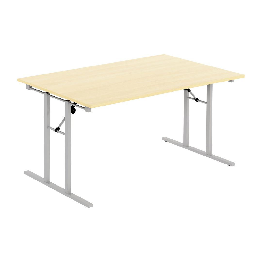 DENORD DESIGN Fällbord 1600x800x730x25 björk/silver | Kontorsmöbler och inredning - Bord och hurtsar - Fällbord | Kontorsexperten