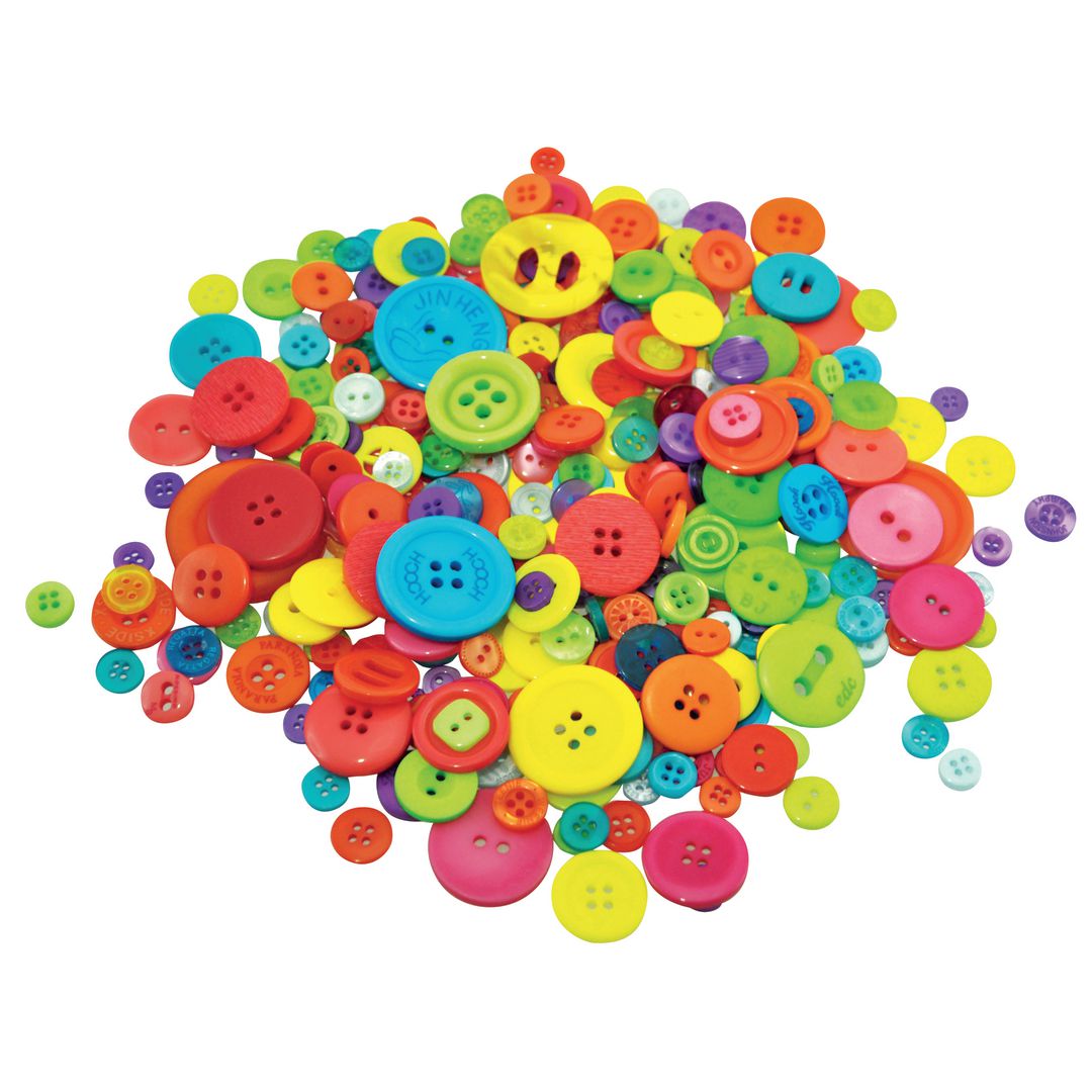 PLAYBOX Knappmix 500gr | Skola och förskola - Hobbymaterial - Pyssel | Kontorsexperten