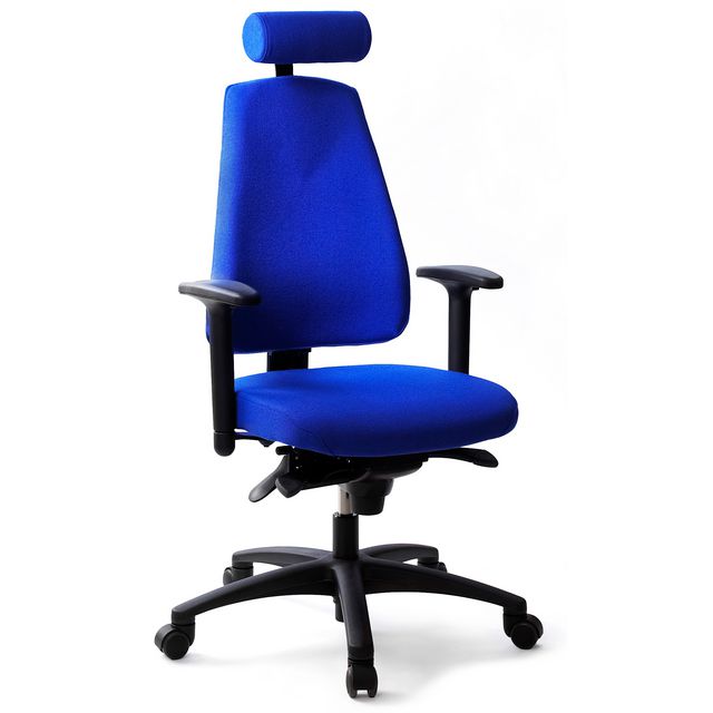 LANAB DESIGN Kontorsstol LD6340 Deluxe blå u svankst | Kontorsmöbler och inredning - Stolar och sittmöbler - Kontorsstolar | Kontorsexperten