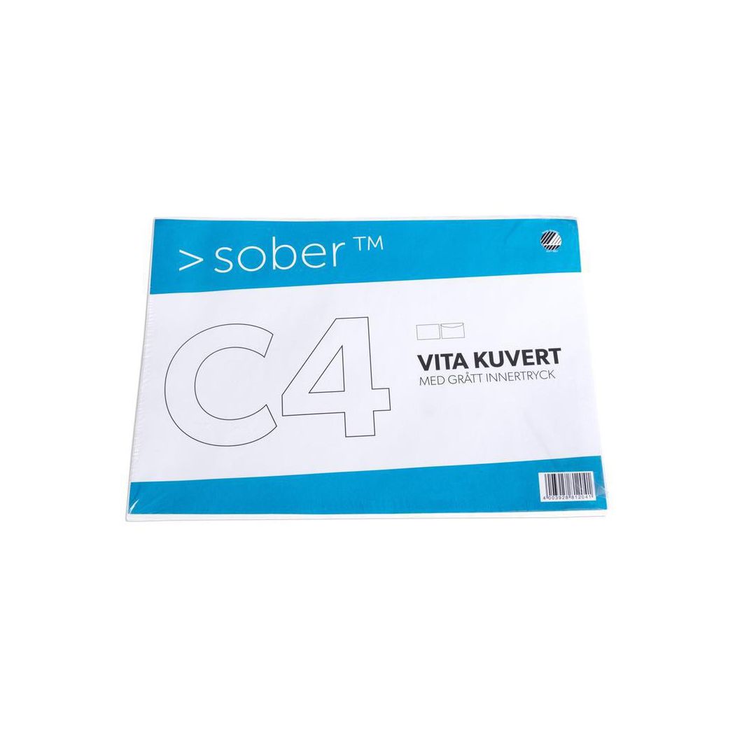 SOBER Kuvert konsument C4 229x324mm fukthäftande 5/fp | Emballage och lagerutrustning - Kuvert och postemballage - Kuvert - C4 | Kontorsexperten