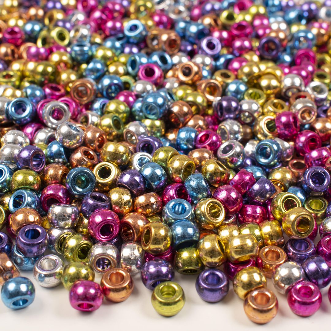PLAYBOX Kongopärlor metallic 1000/fp | Skola och förskola - Hobbymaterial - Pärlor | Kontorsexperten