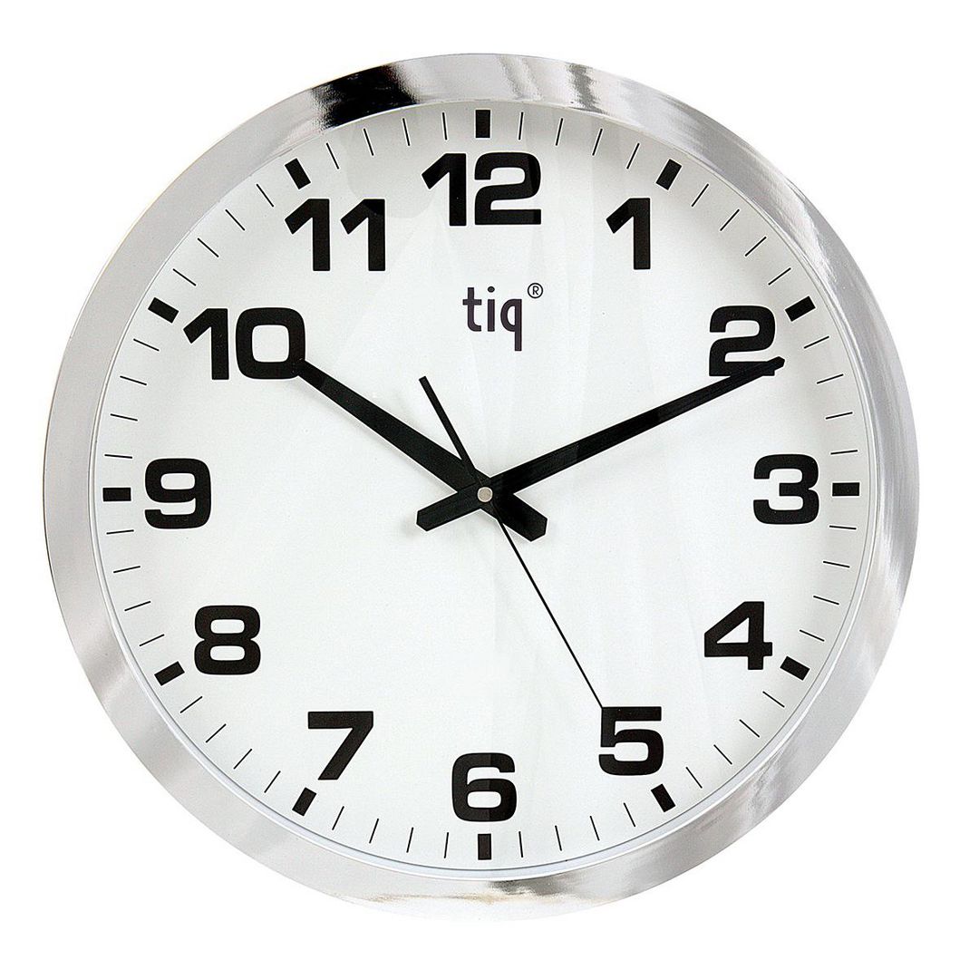 Väggur TIQ 40cm silver | Kontorsmöbler och inredning - Väggur - Väggur | Kontorsexperten