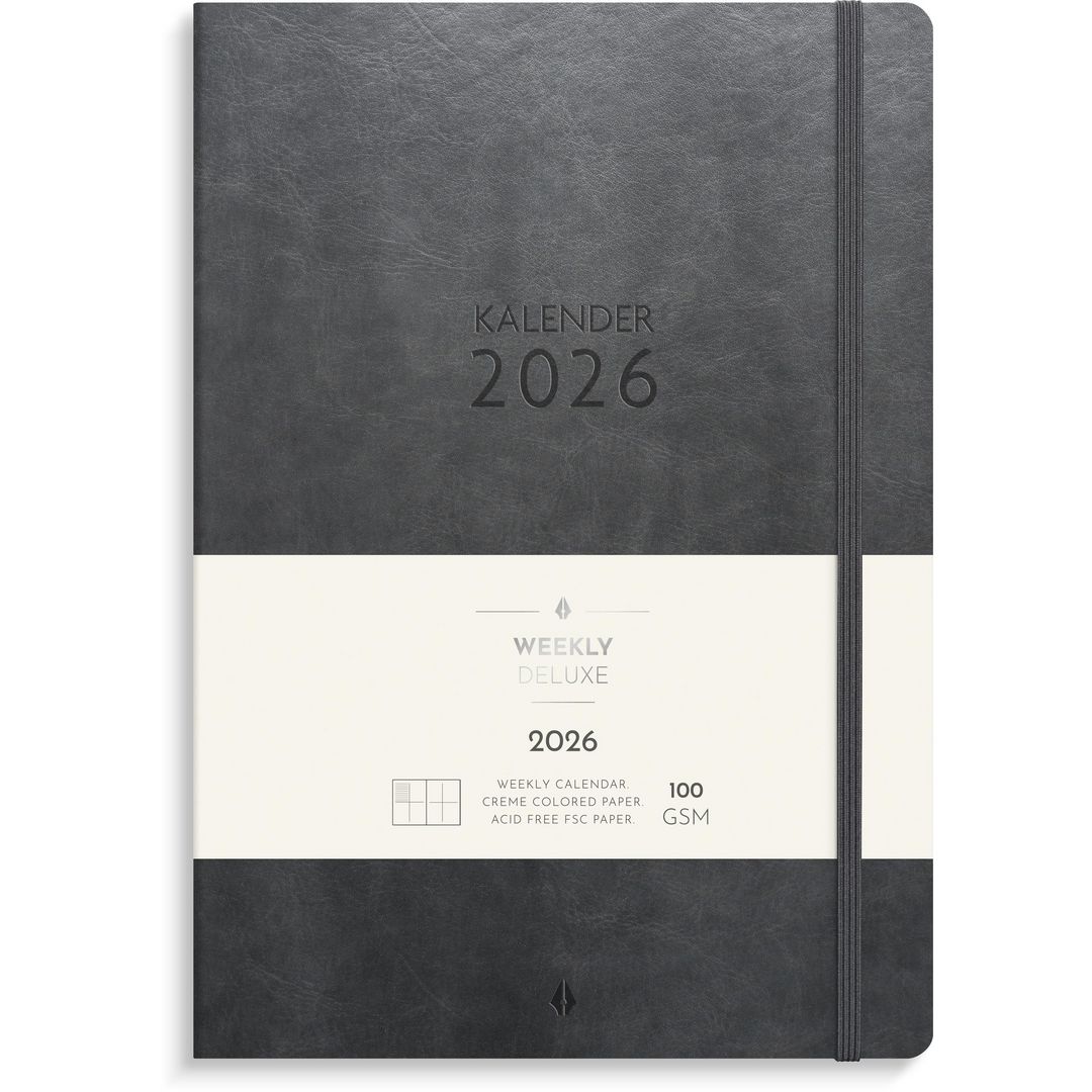 Burde Kalender Weekly Deluxe 2026 | Almanackor och kalendrar - Veckokalendrar - Weekly | Kontorsexperten