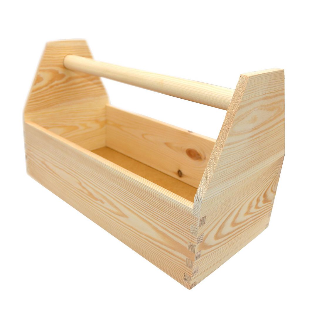 Trälåda hobby, med handtag | Skolmöbler och inredning - Förvaringsmöbler - Backar, boxar och korgar | Kontorsexperten