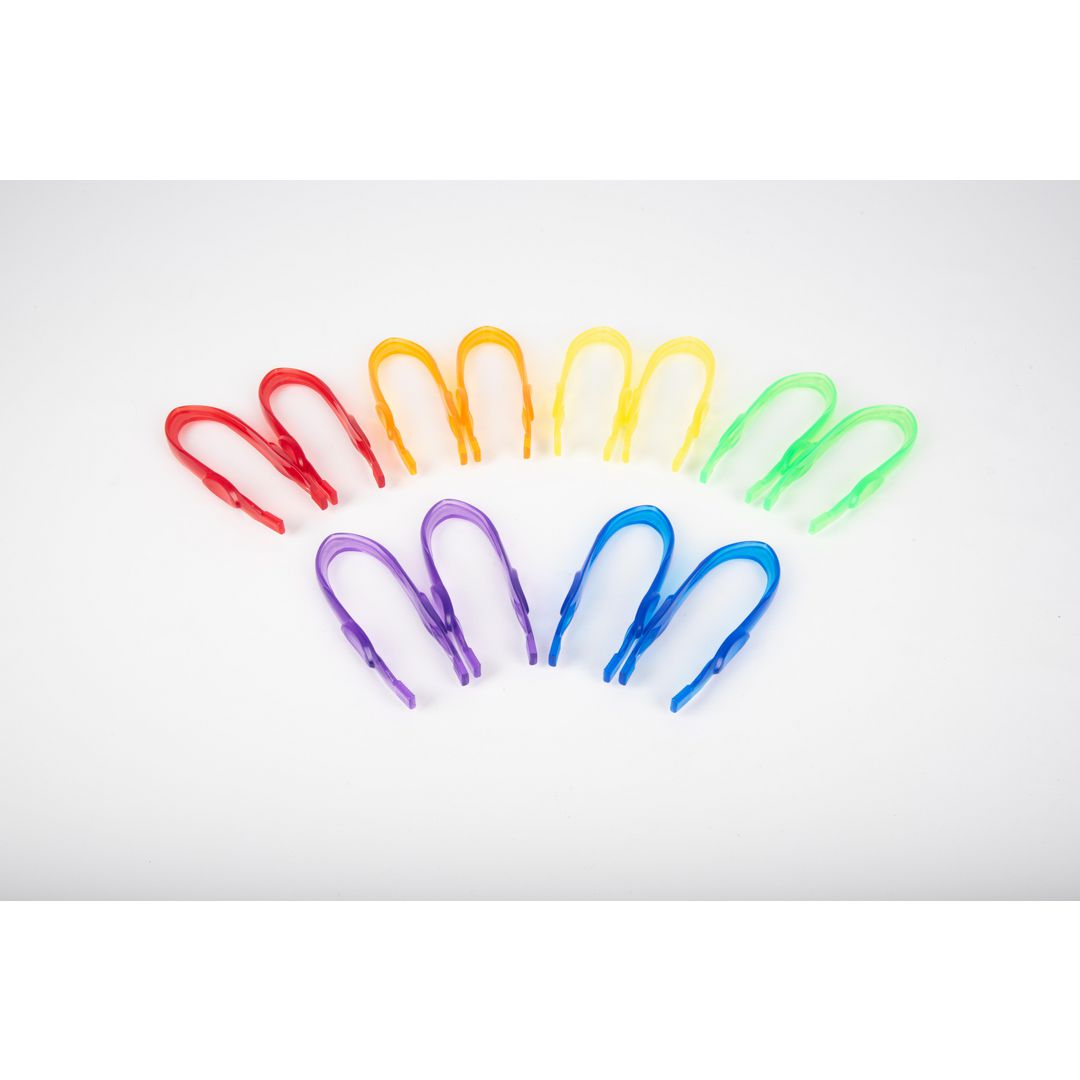 Transparent pincetter färgade 12/fp | Skola och förskola - Klassrummet / Lära - Sensoriska produkter | Kontorsexperten