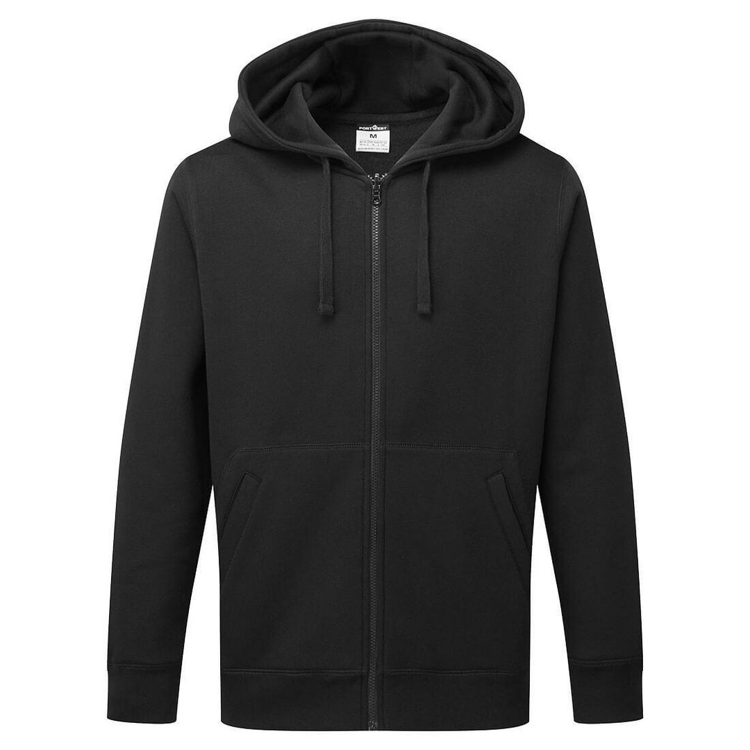PORTWEST Ziphood PW B312 svart 2XL | Arbetskläder - Arbetströjor - Hoodies och luvtröjor | Kontorsexperten