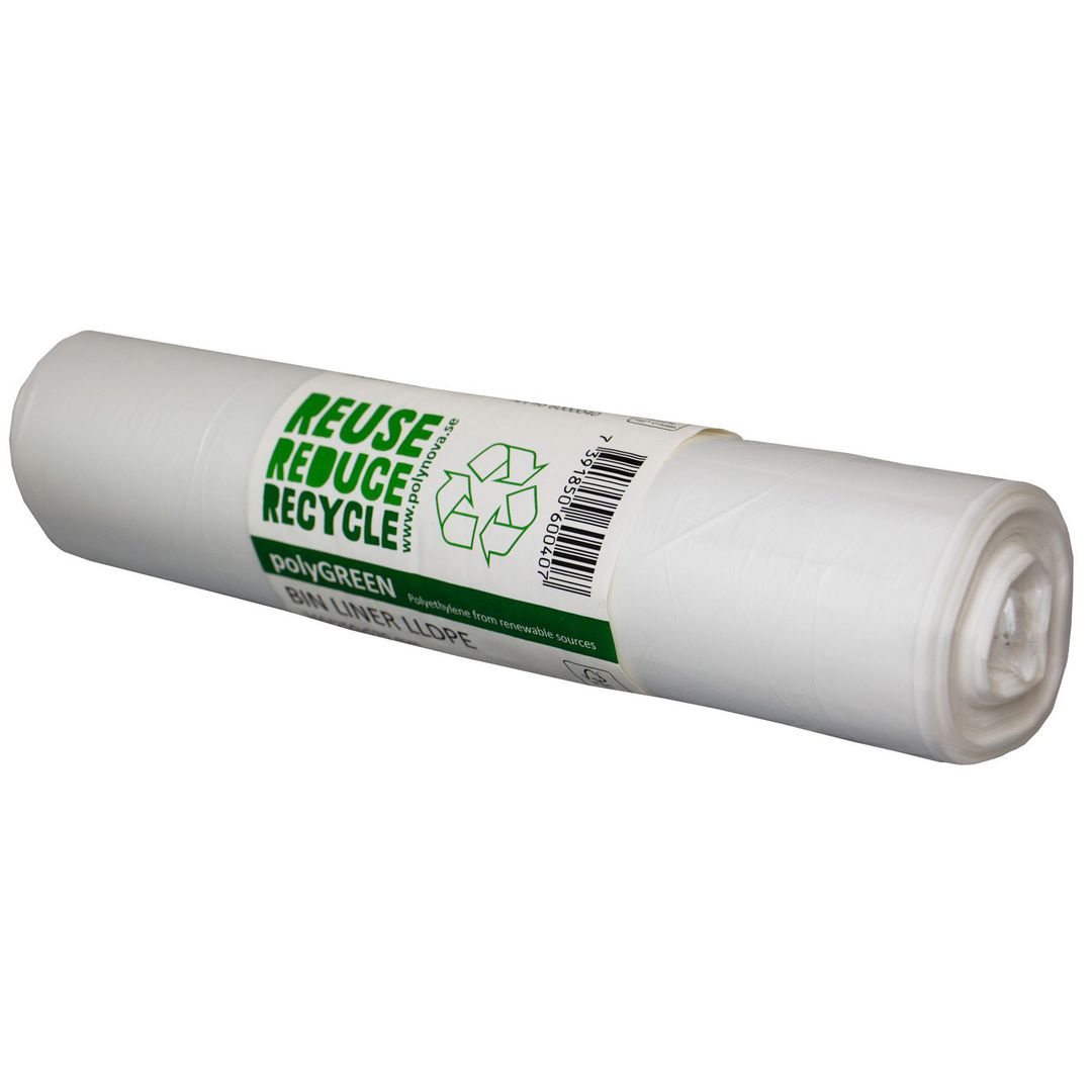 POLYNOVA Papperskorgspåse LLD 30L 10my transparent 100/rl | Städ och hygien - Påsar och säckar - Plastsäckar | Kontorsexperten